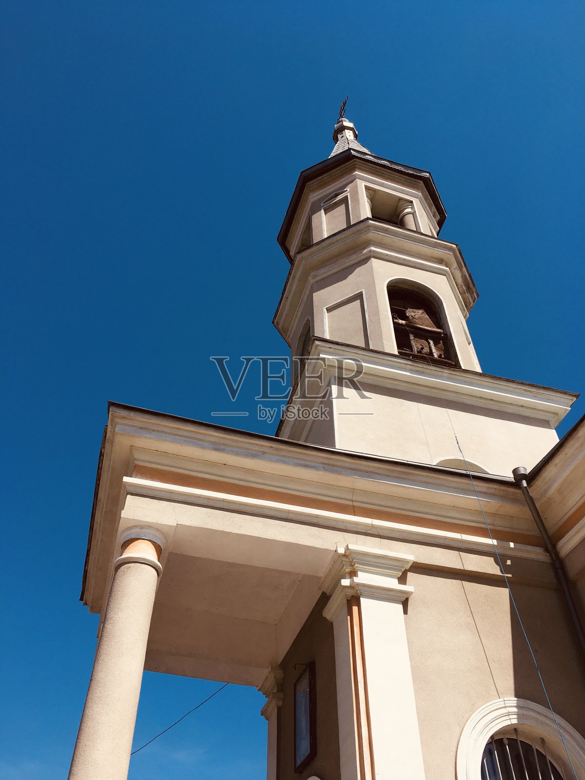 教堂和蓝天照片摄影图片