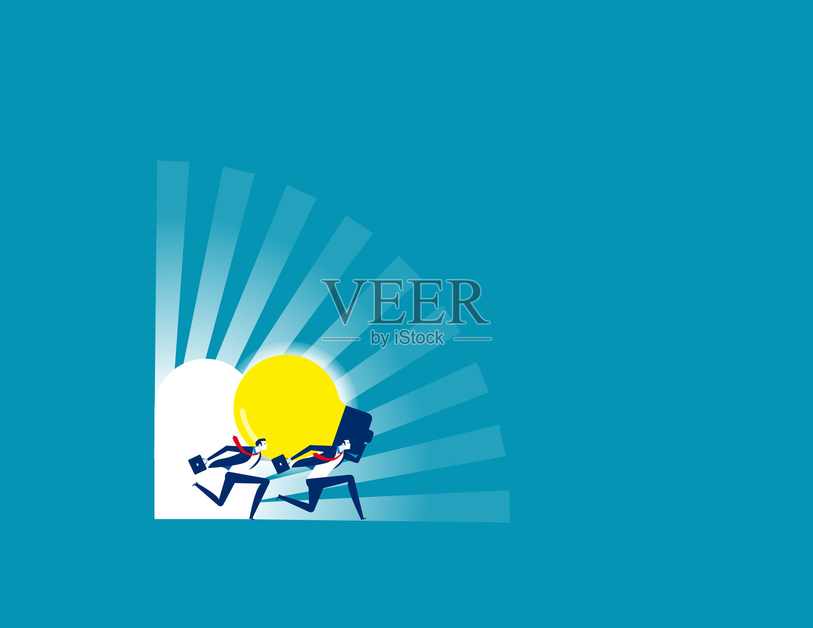 业务团队发现新点子，概念业务插画图片素材