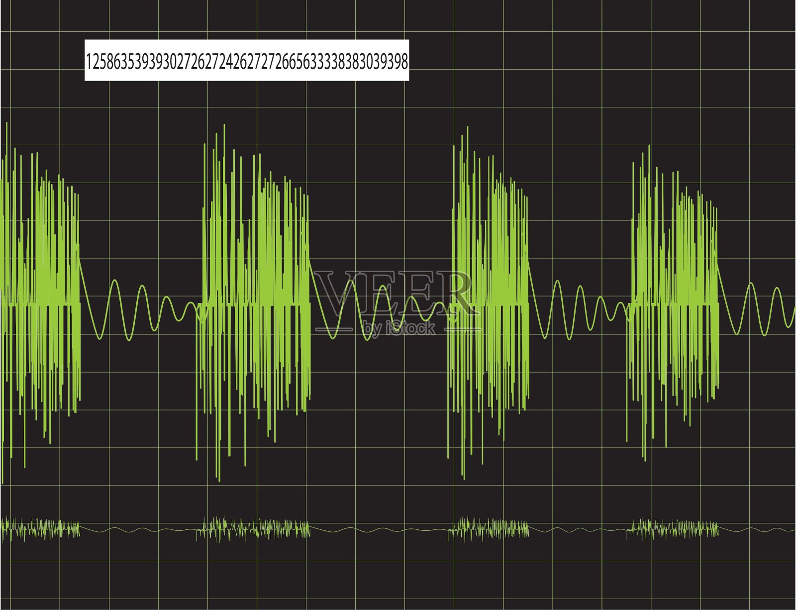脉冲时间插画图片素材