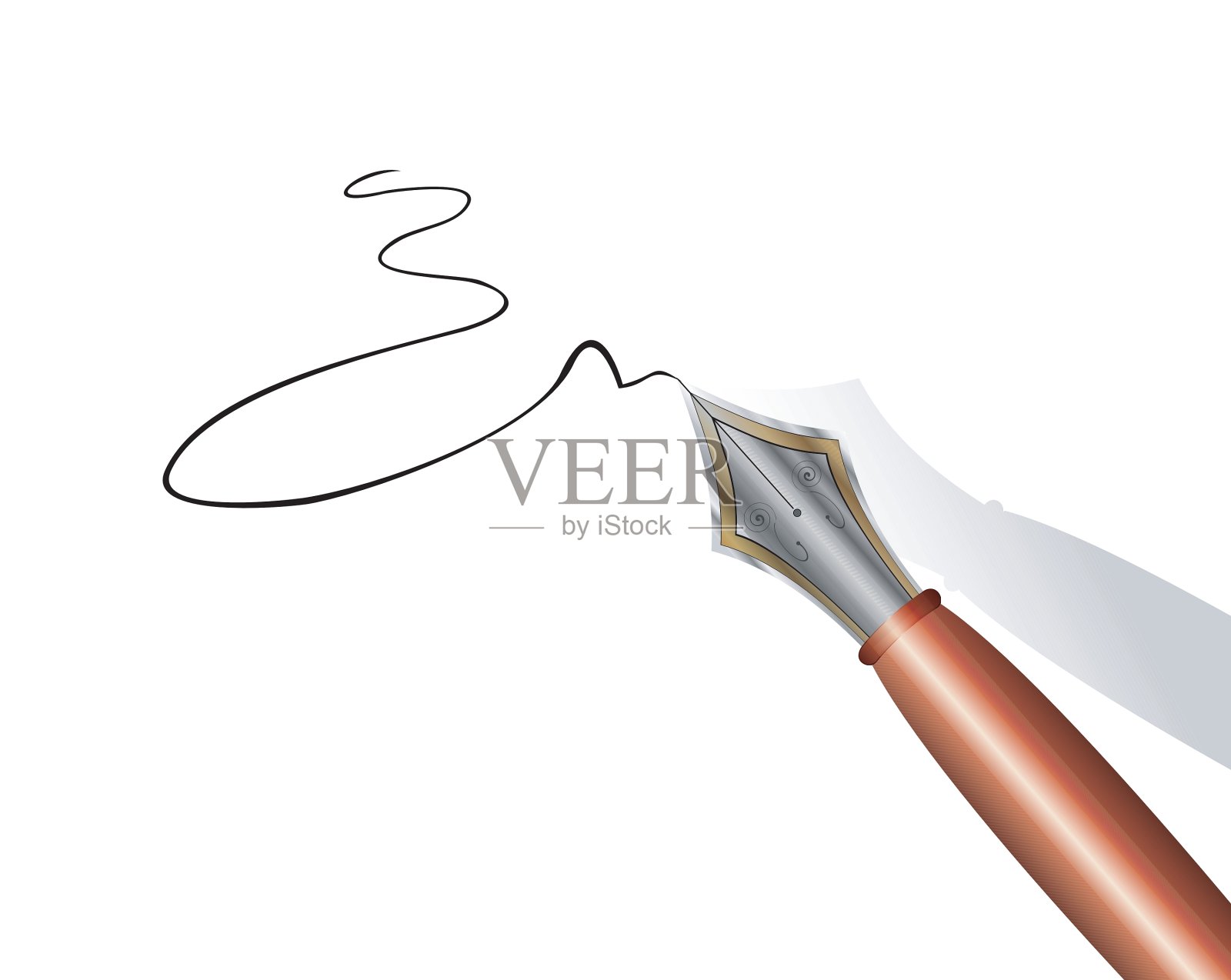 钢笔设计元素图片