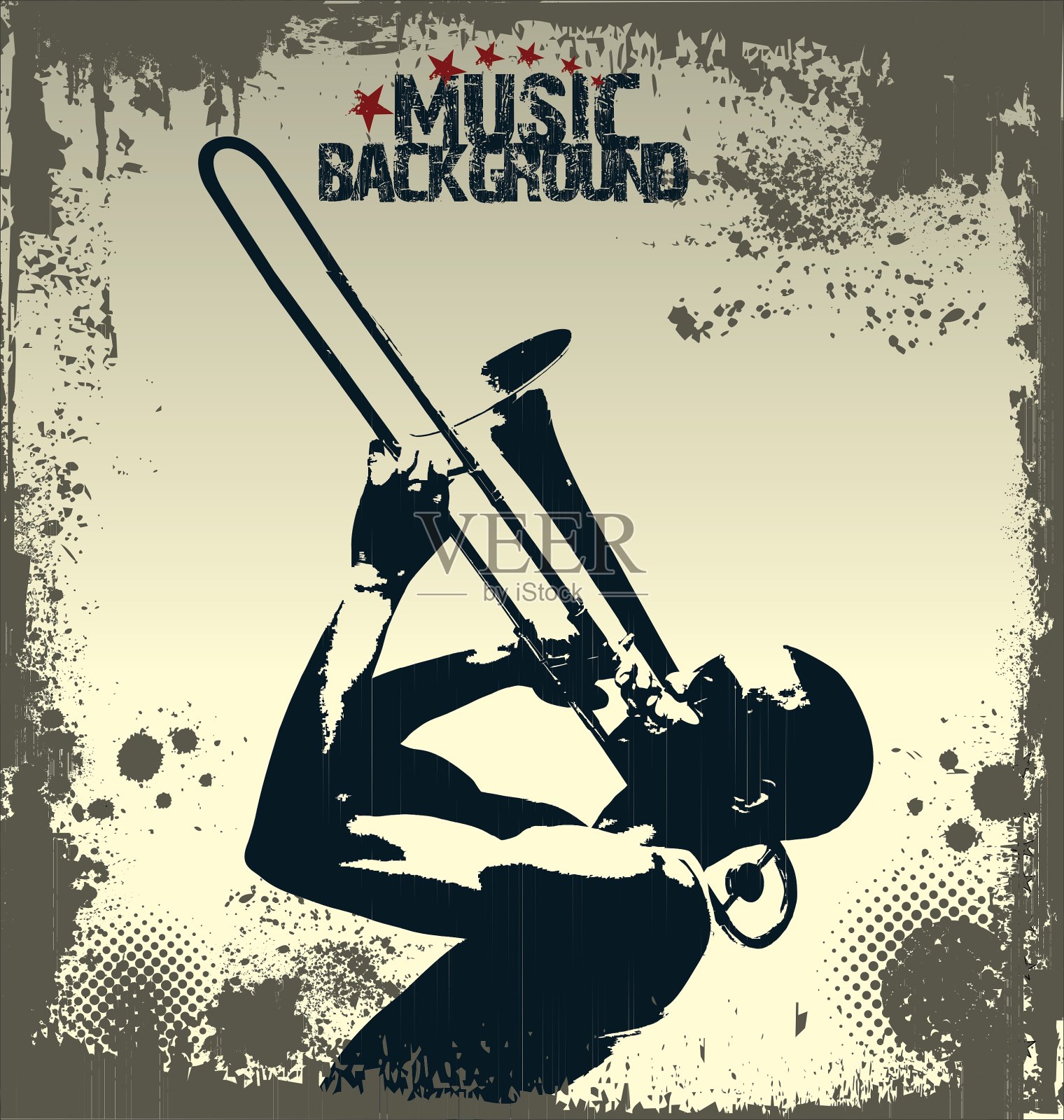 背景音乐插画图片素材