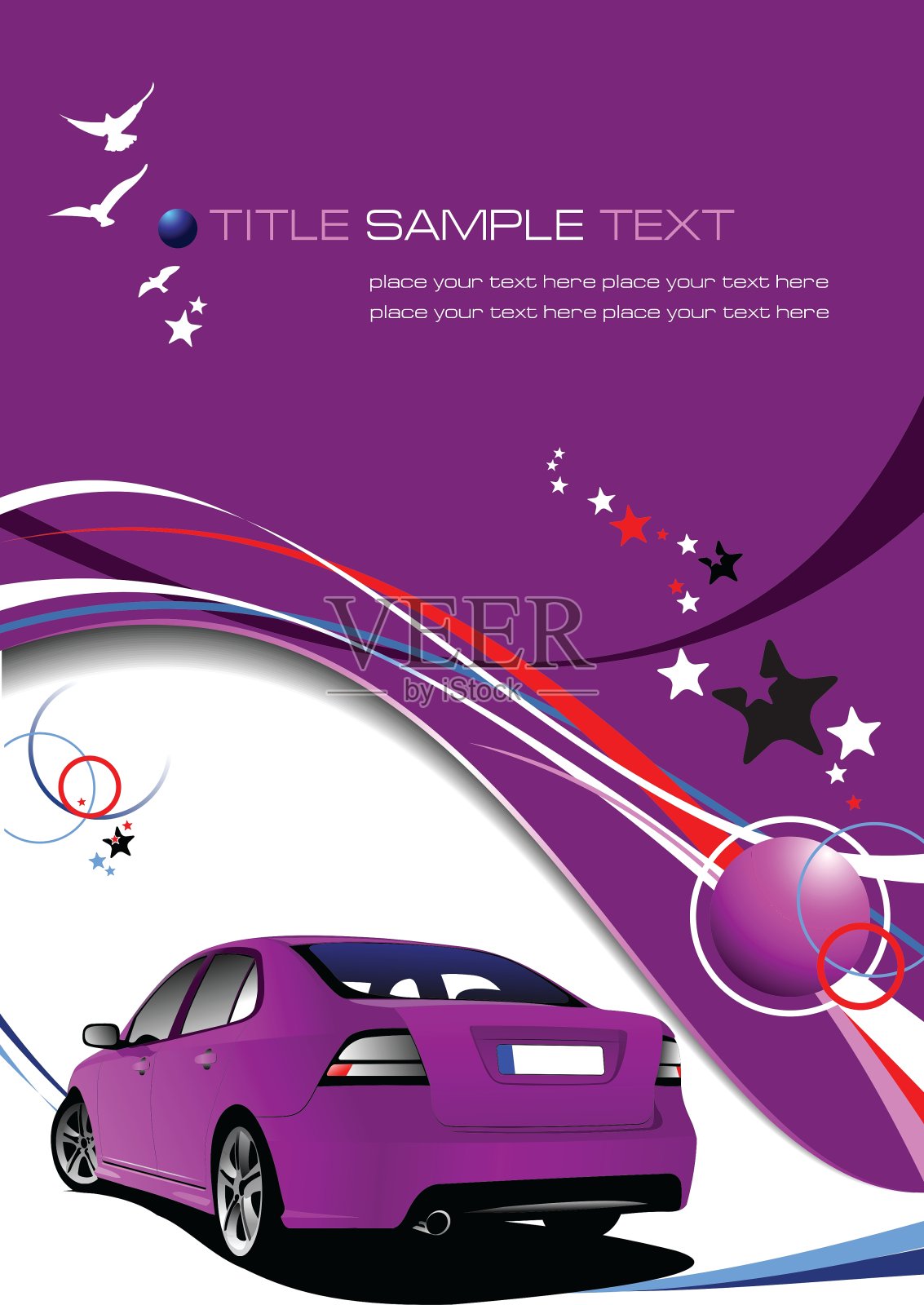 紫色的背景设计模板素材