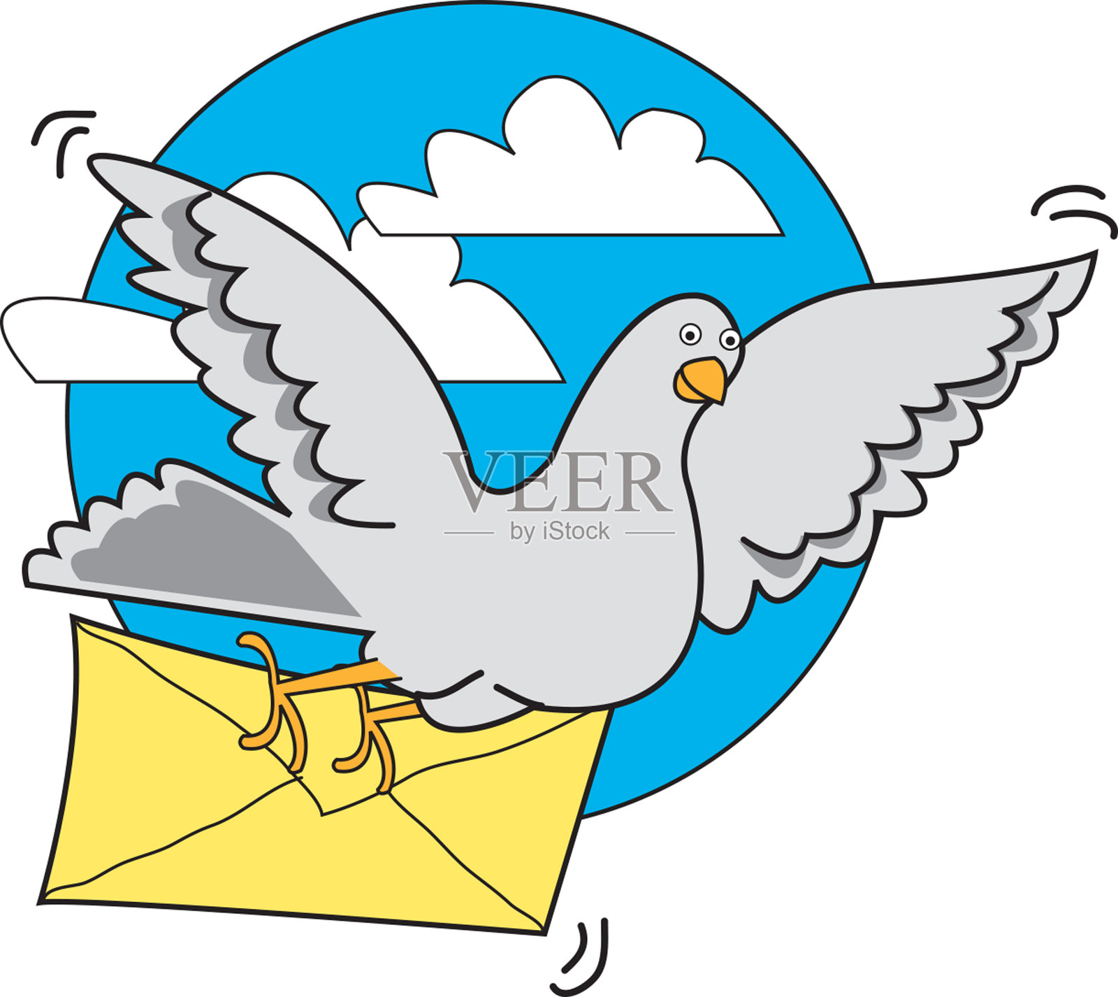 鸽子载体设计元素图片