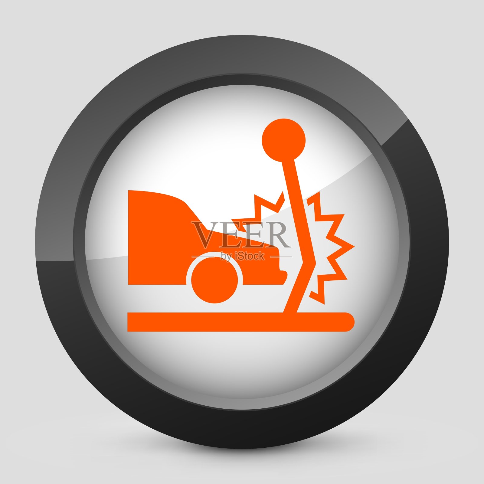 橙色和灰色优雅光滑的图标插画图片素材