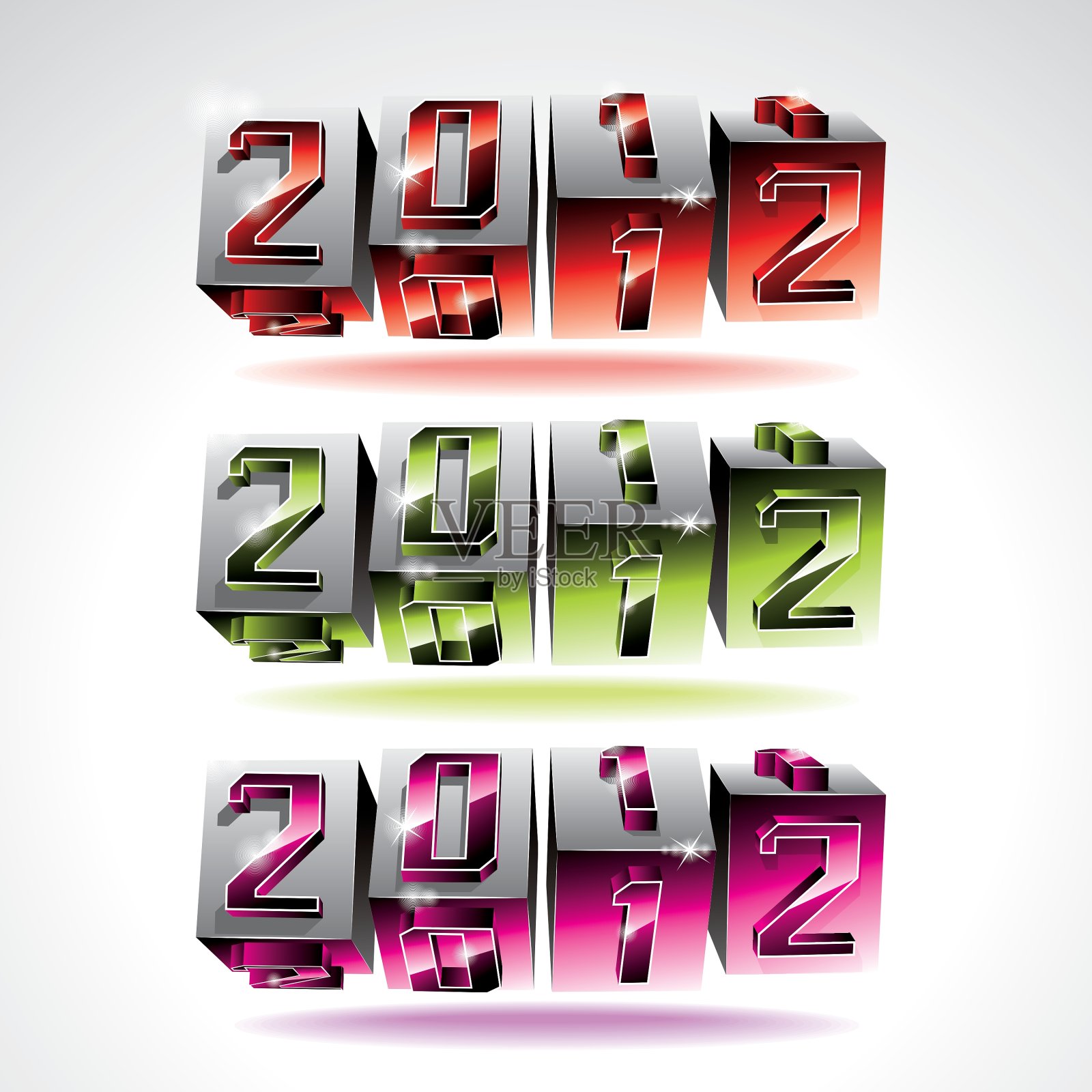 2012年日历设计插画图片素材