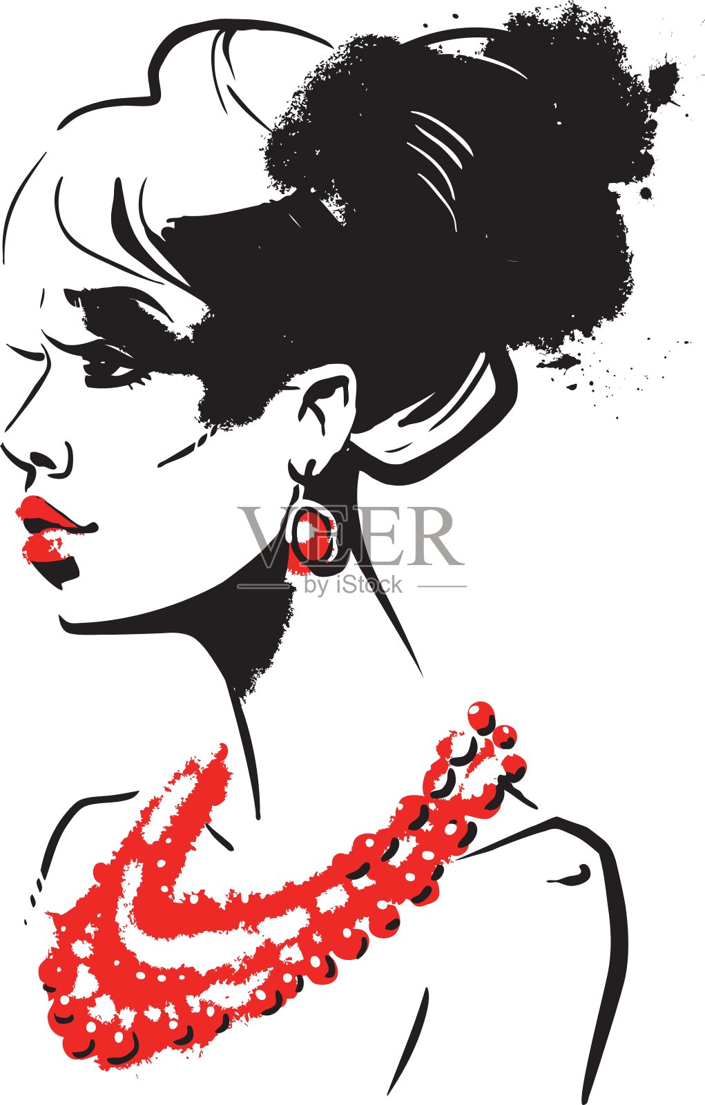 漂亮的女人设计元素图片