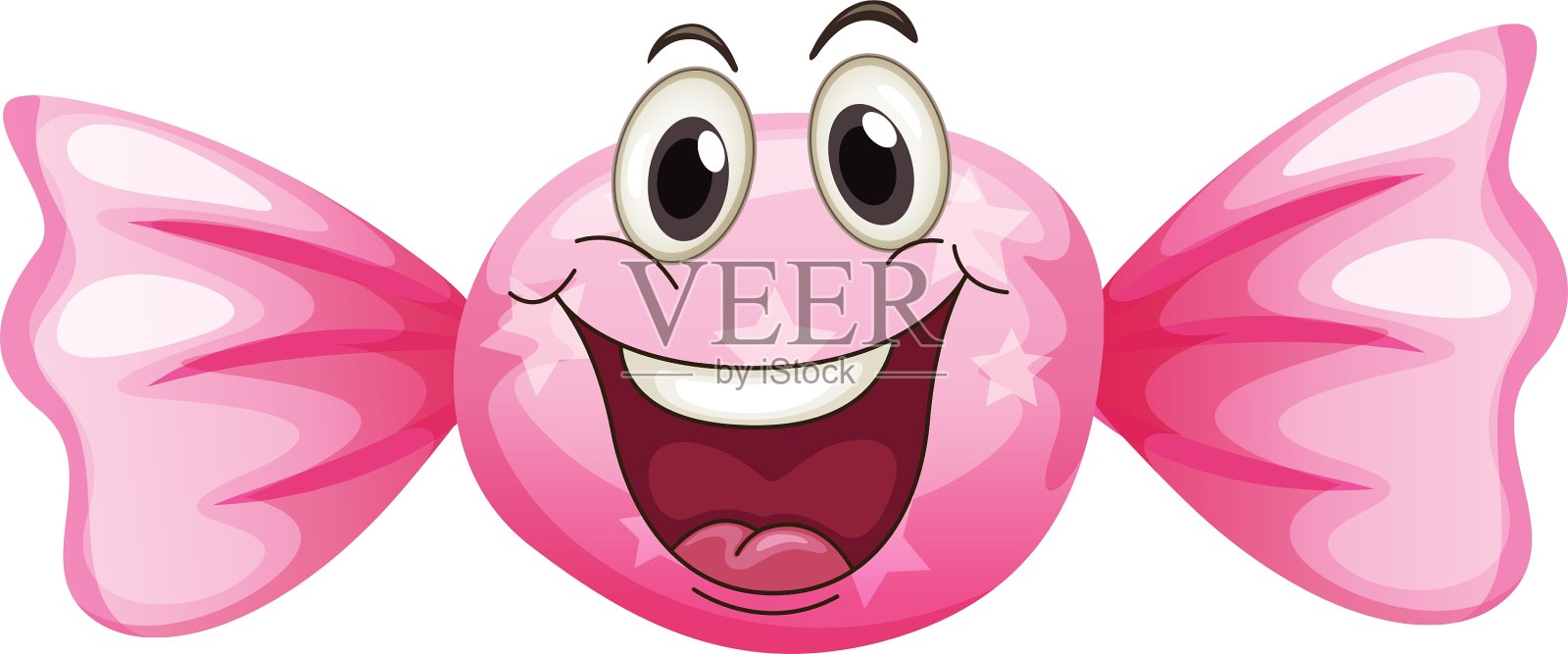 一个有脸的糖果设计元素图片