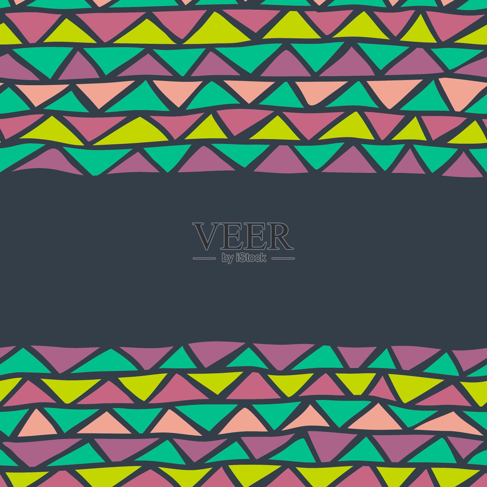 抽象三角形无缝背景插画图片素材