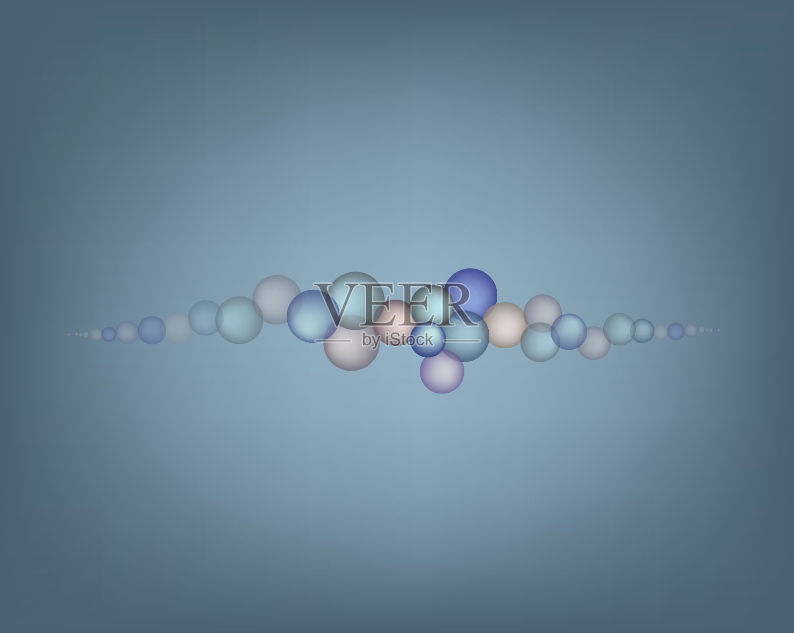 灰色背景下的抽象气泡插画图片素材