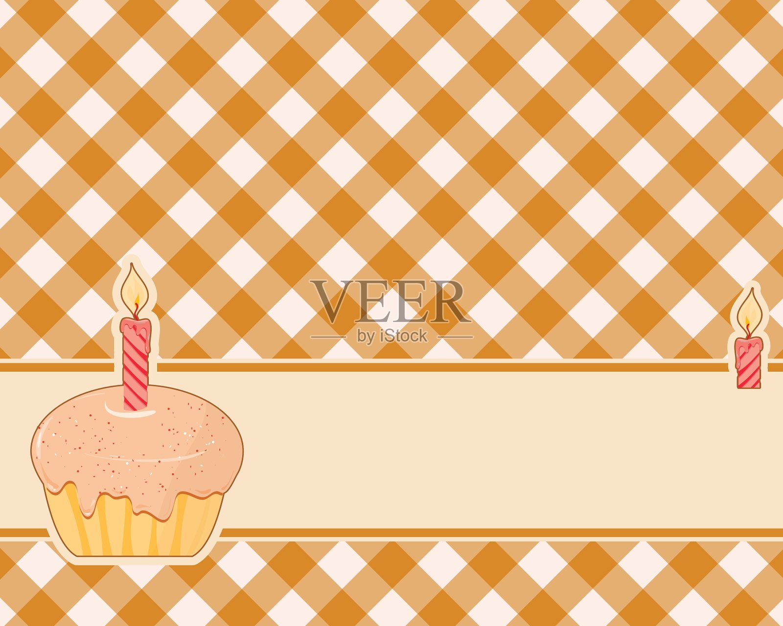 抽象的黄褐色方格背景装饰设计模板素材