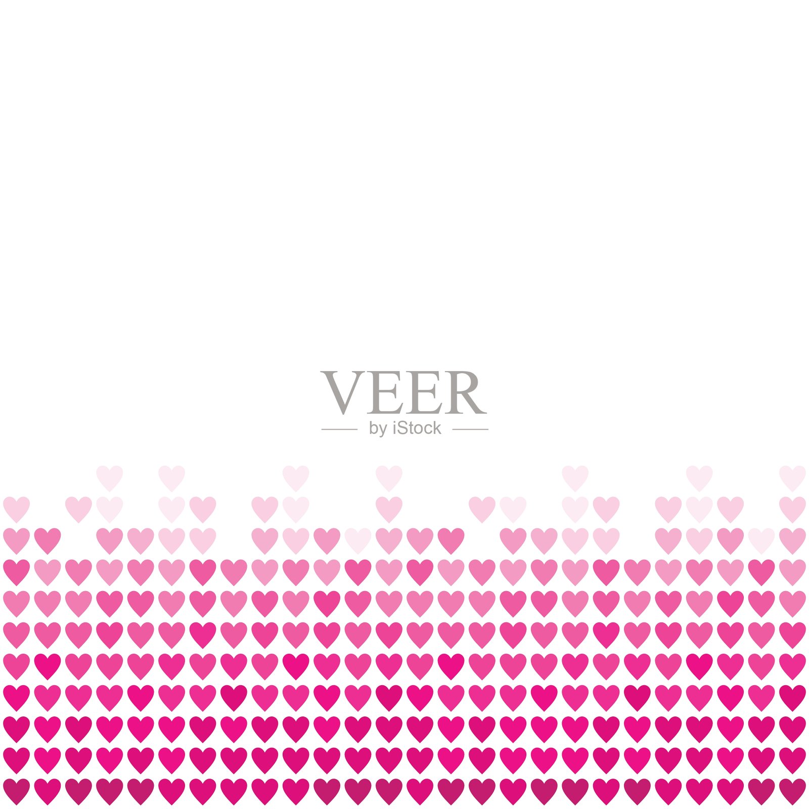 粉色的心背景插画图片素材