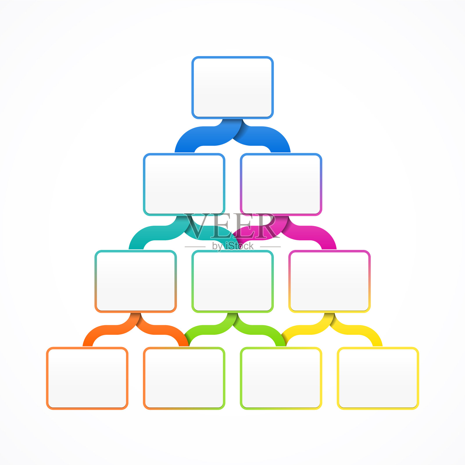 金字塔层次结构模板设计模板素材