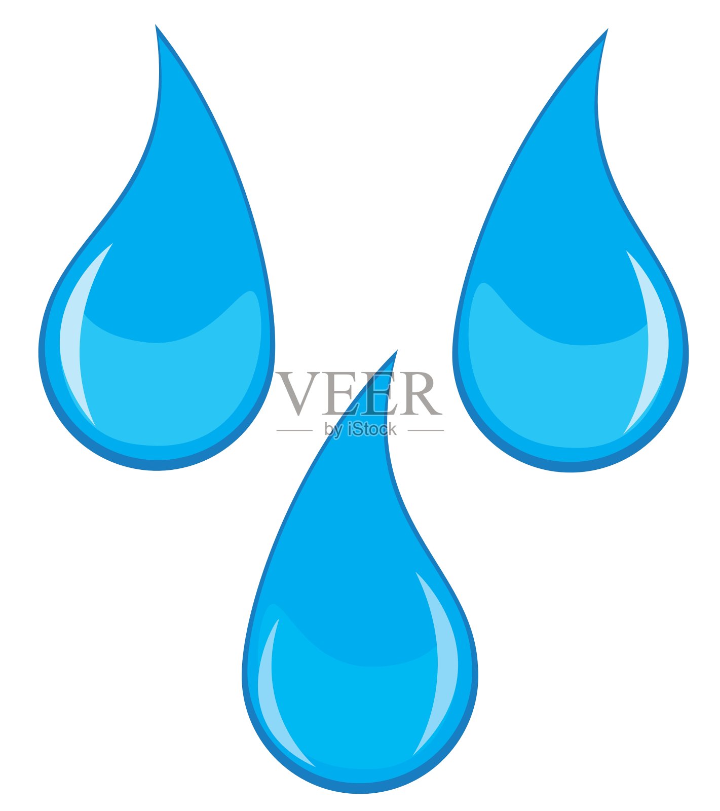 水滴设计元素图片