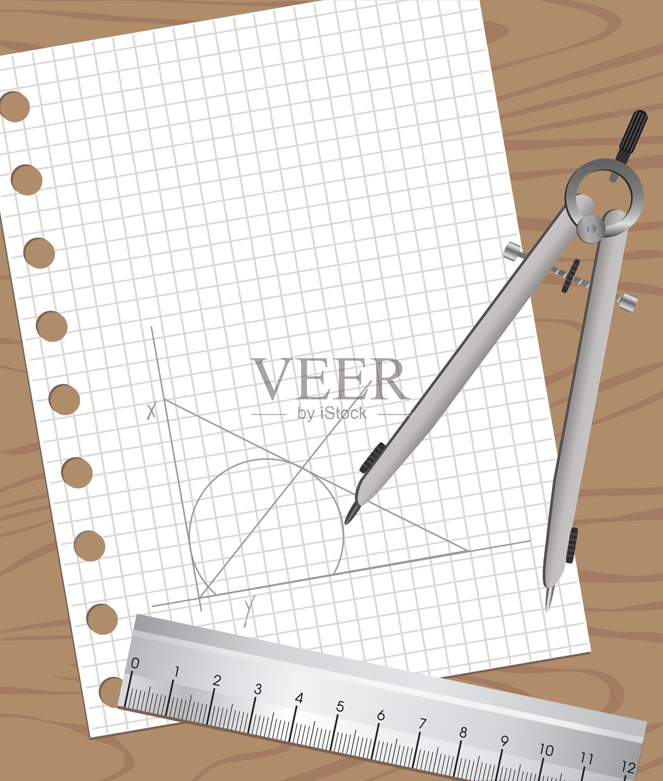 起草设备插画图片素材