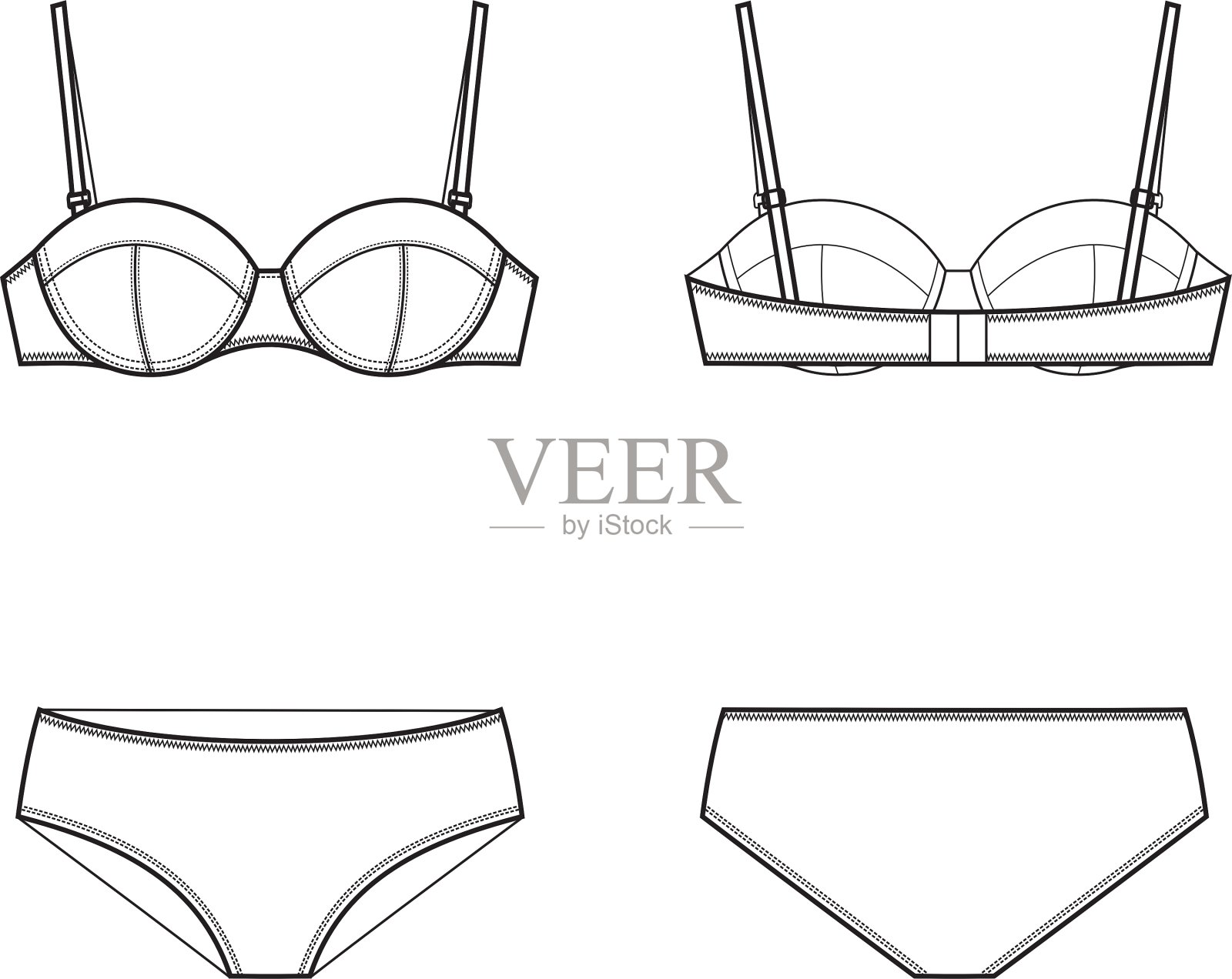 内衣插画图片素材