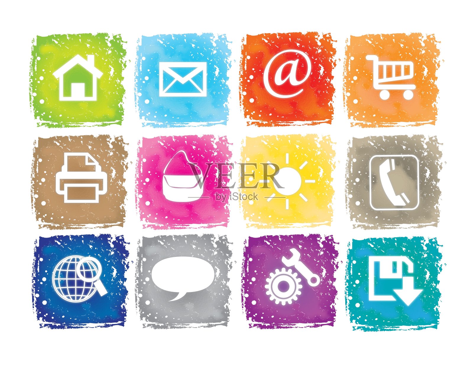 枯燥乏味的网络图标图标素材