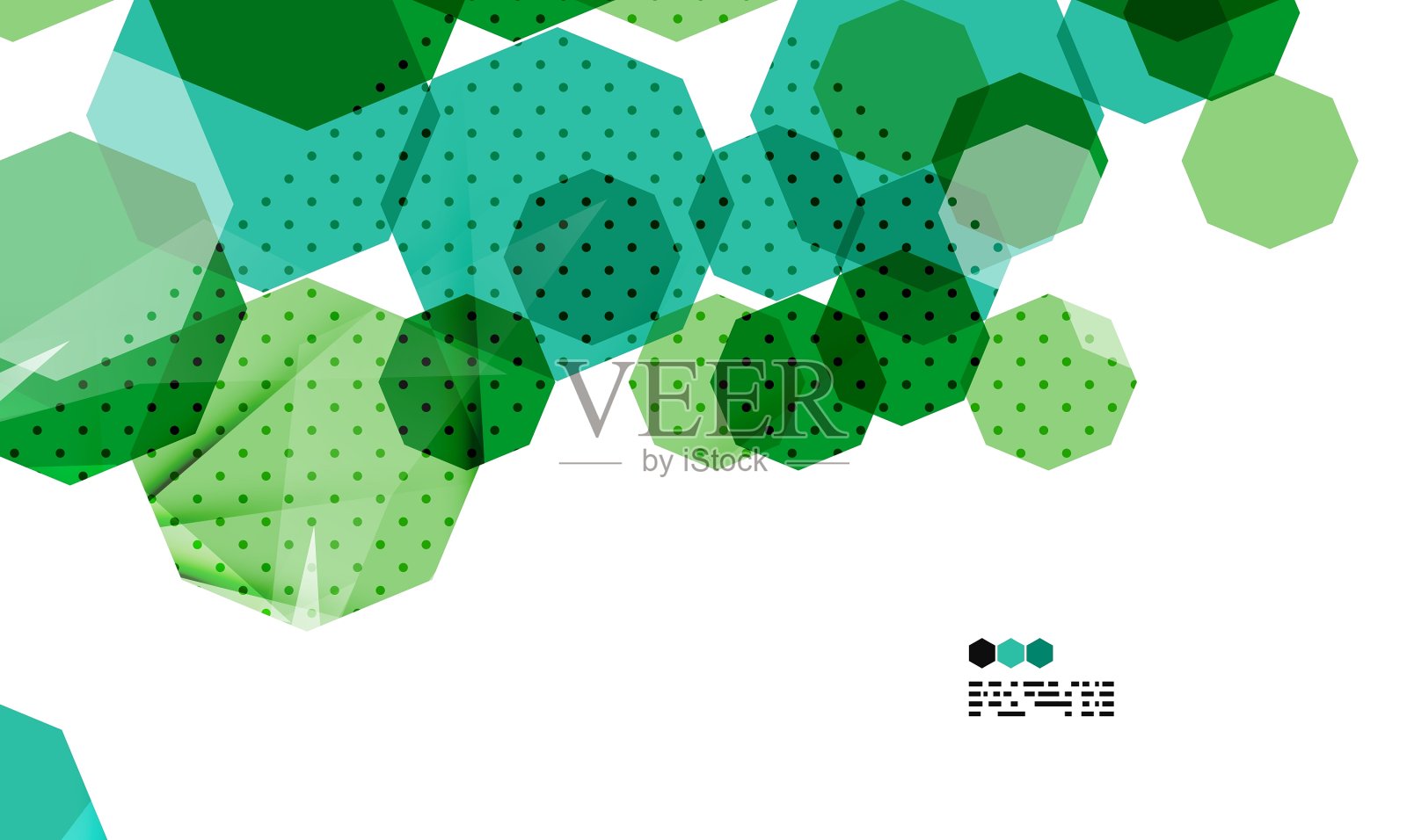 明亮的绿色几何现代设计模板插画图片素材