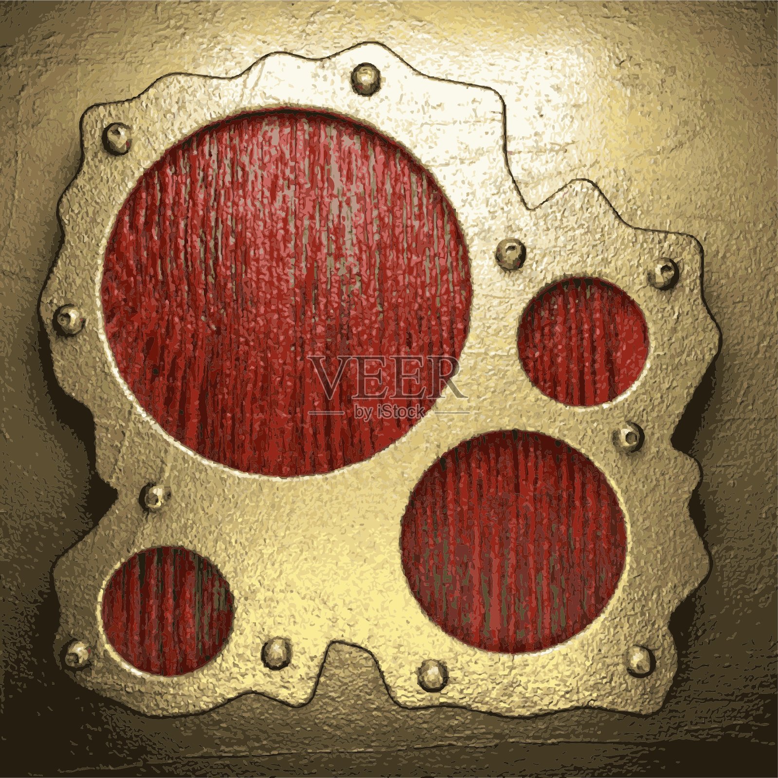 黄金和木材背景插画图片素材