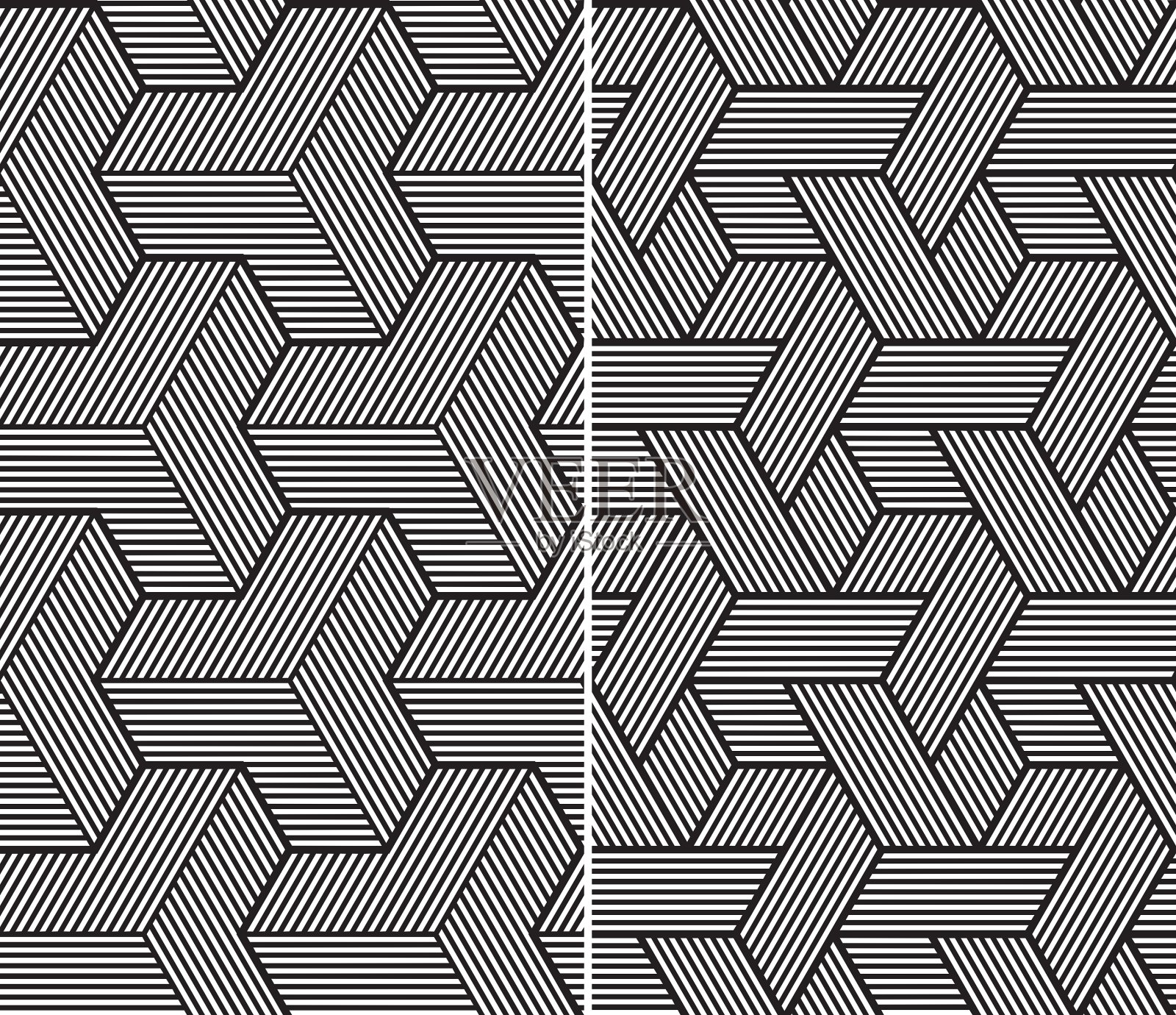 两个无缝模式插画图片素材