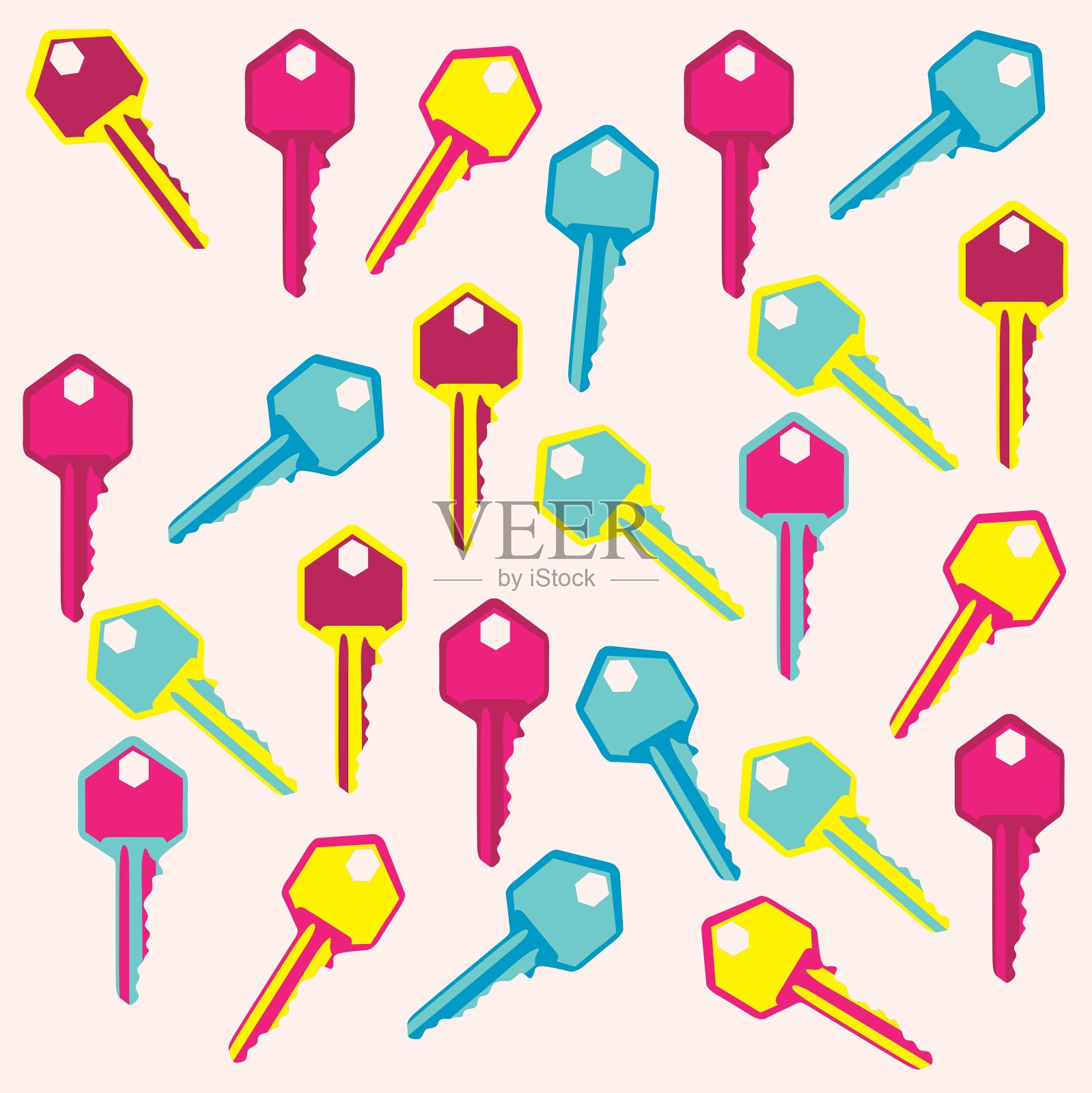 格栅阿布里尔 3插画图片素材