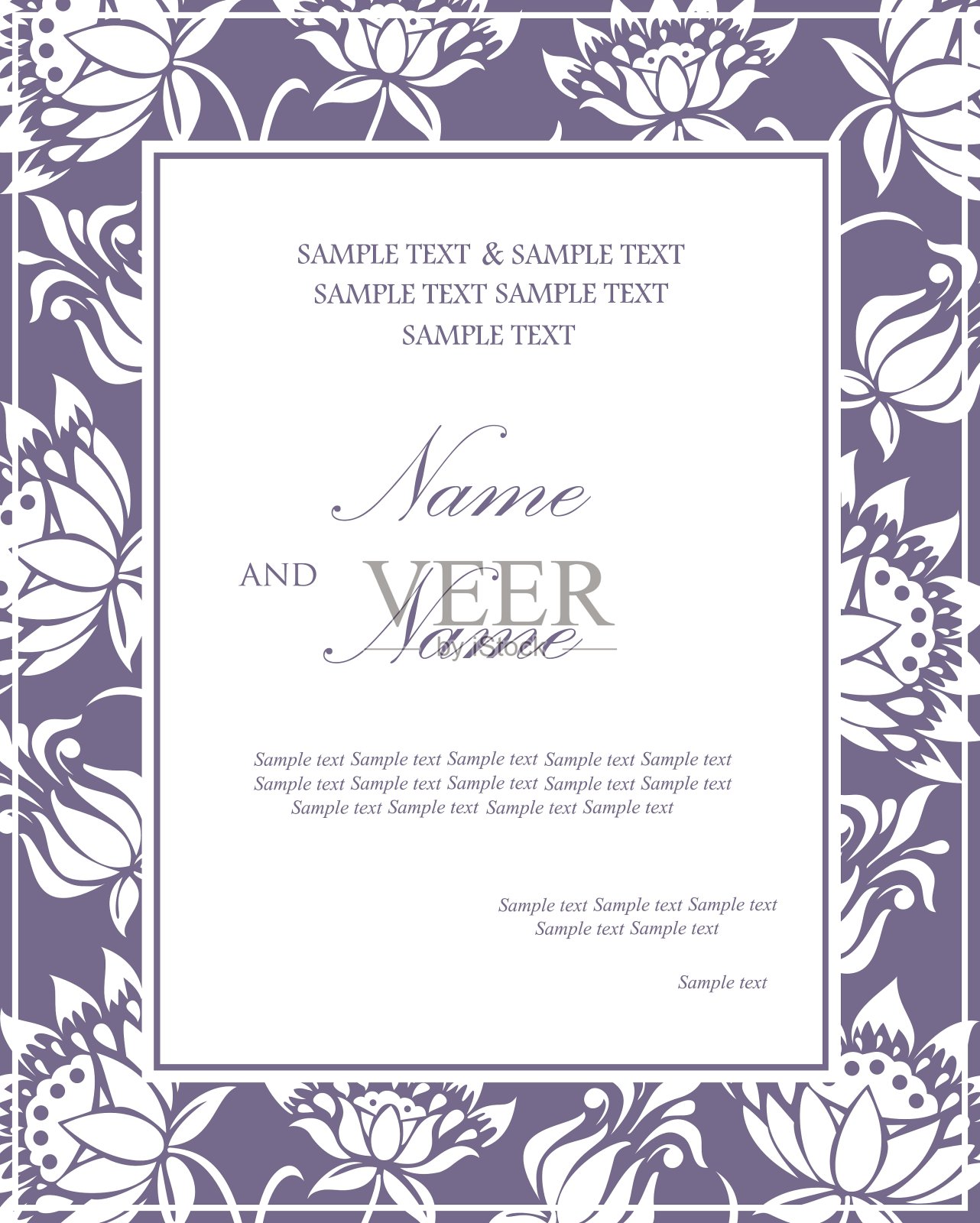 邀请花牌插画图片素材