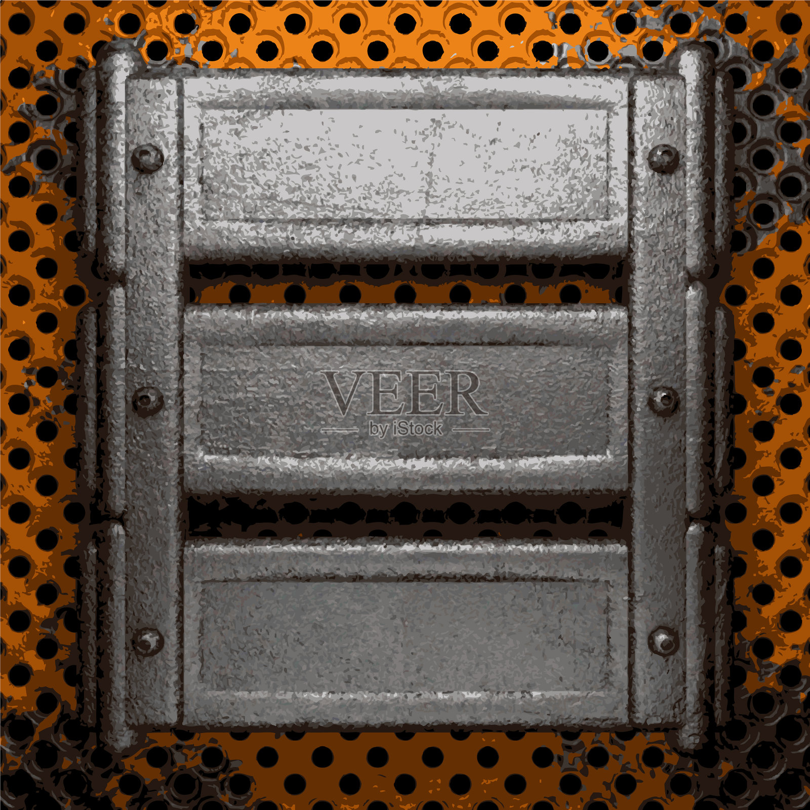 旧金属背景插画图片素材