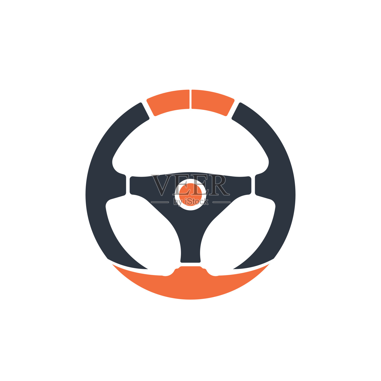 汽车方向盘矢量图像插画图片素材