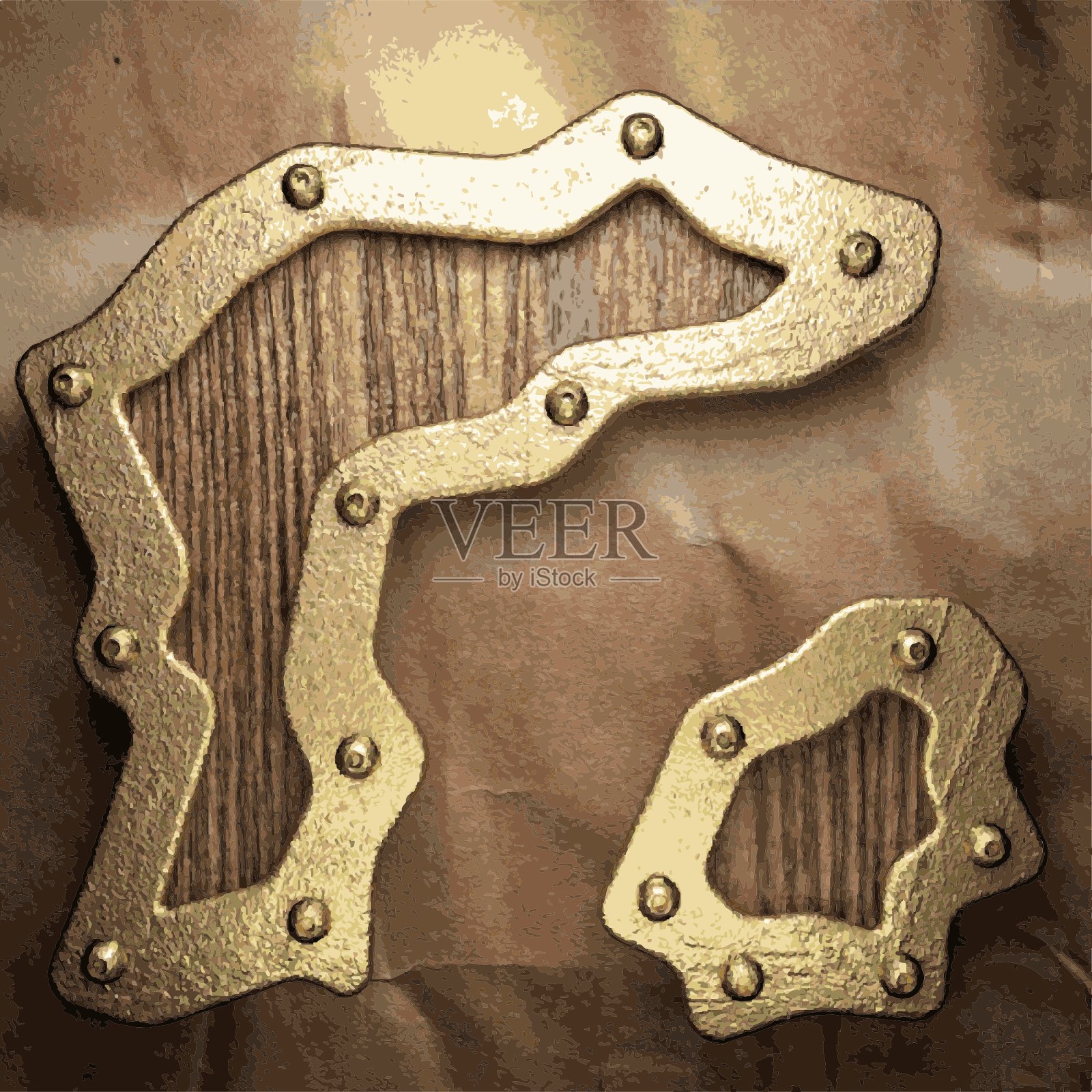 黄金和纸张背景插画图片素材