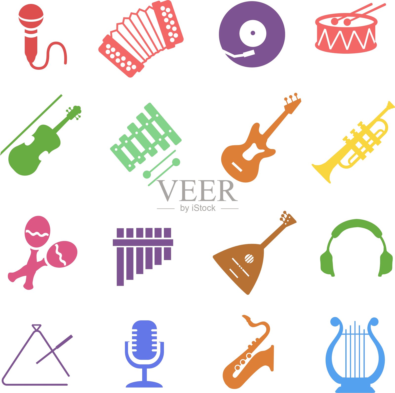 乐器图标集图标素材