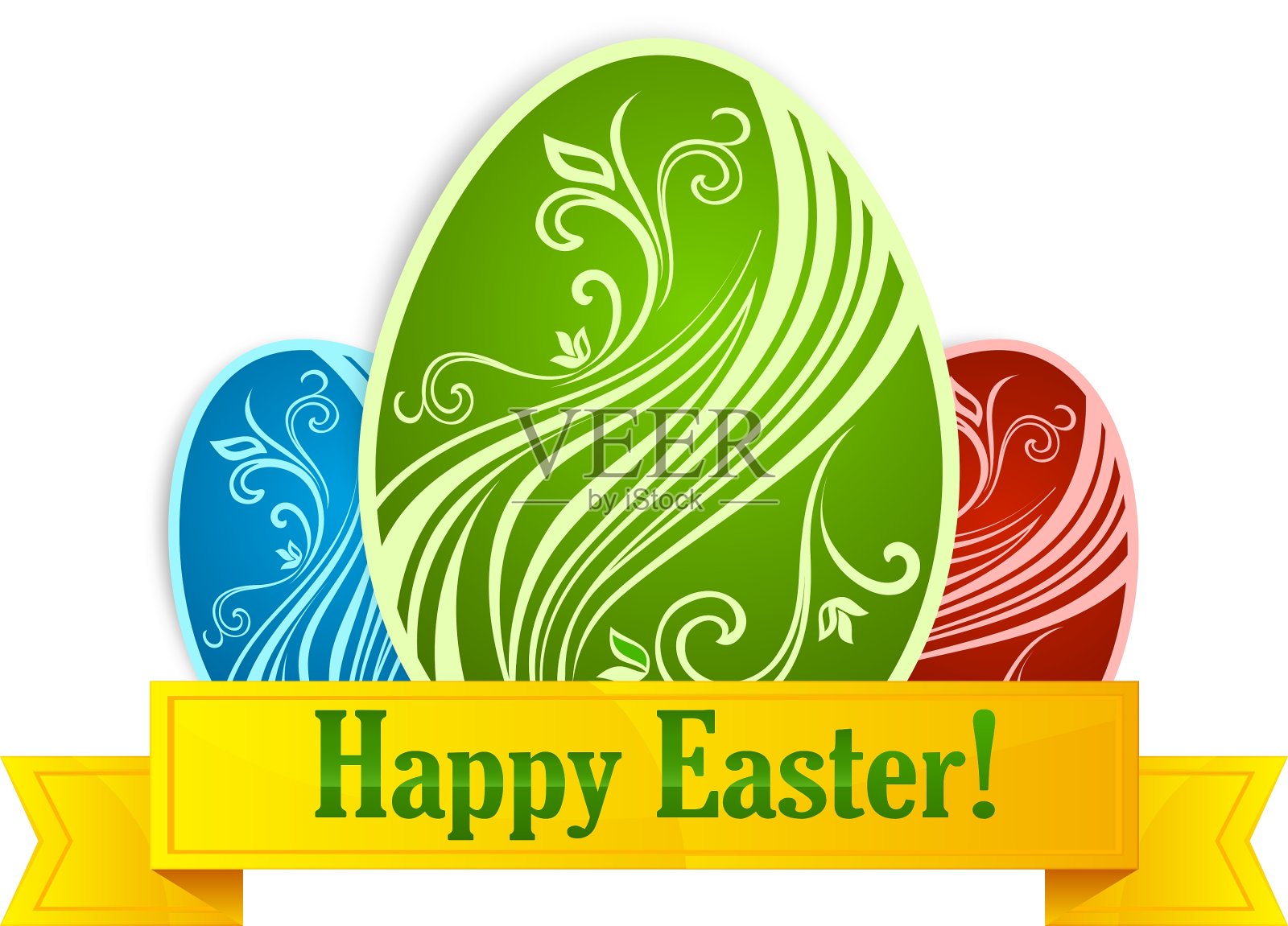 复活节彩蛋插画图片素材
