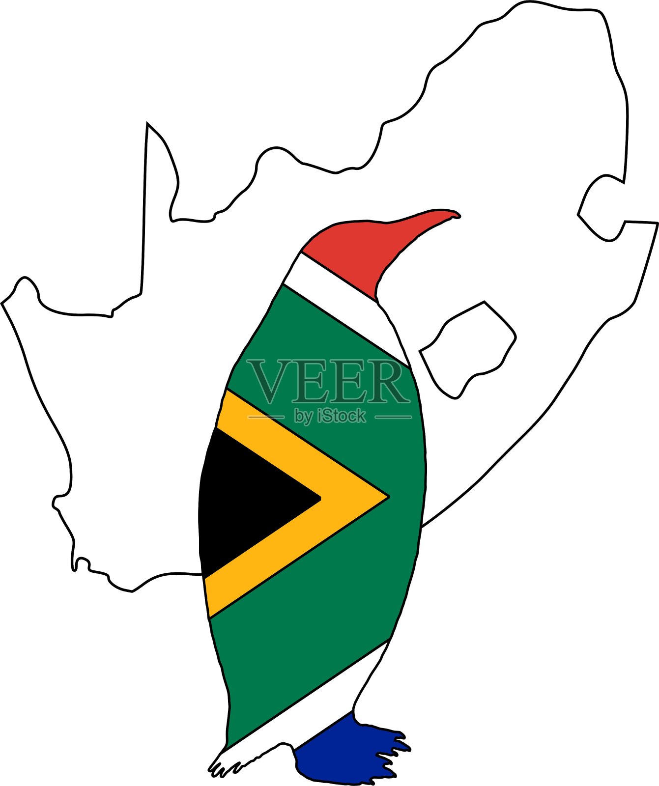 Penuin南非插画图片素材