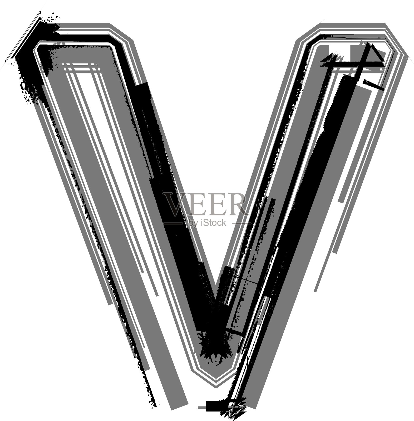 字体:Grunge设计元素图片