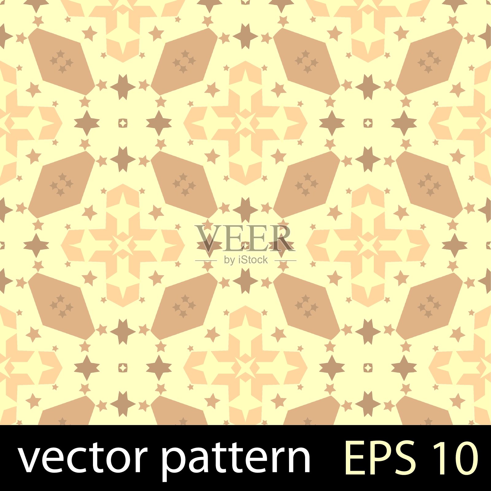 抽象几何花卉图案插画图片素材