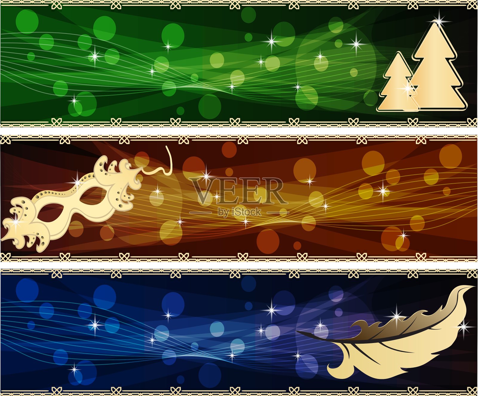 假期的横幅插画图片素材