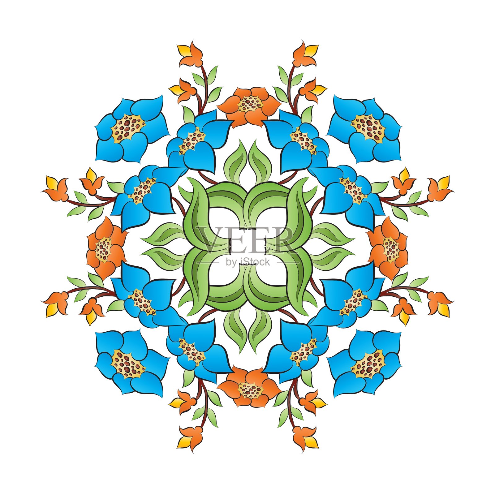 奥斯曼图案设计系列有47个插画图片素材