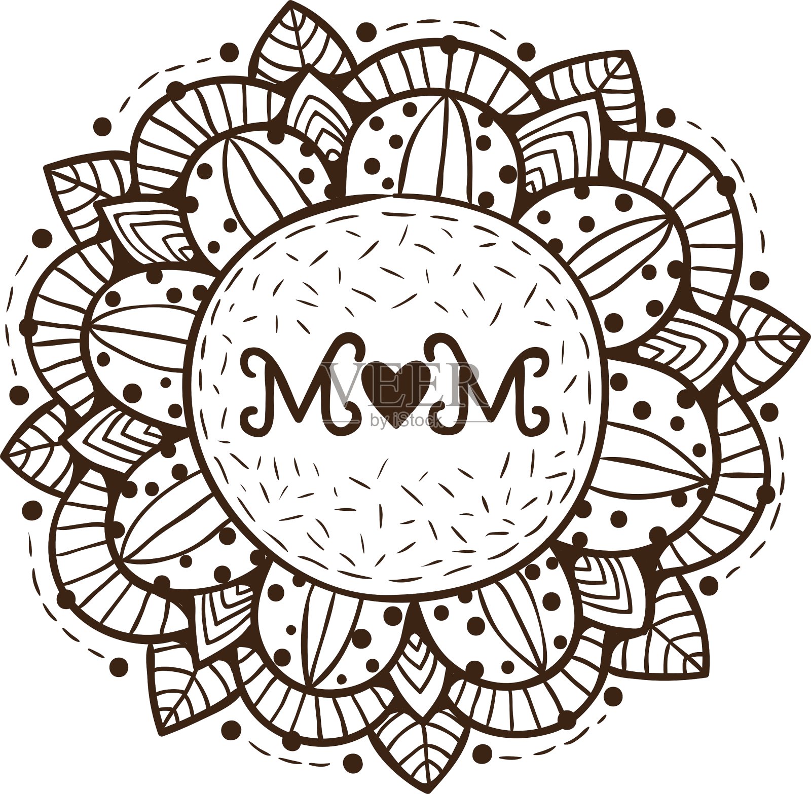 摘花快乐母亲节设计元素设计元素图片