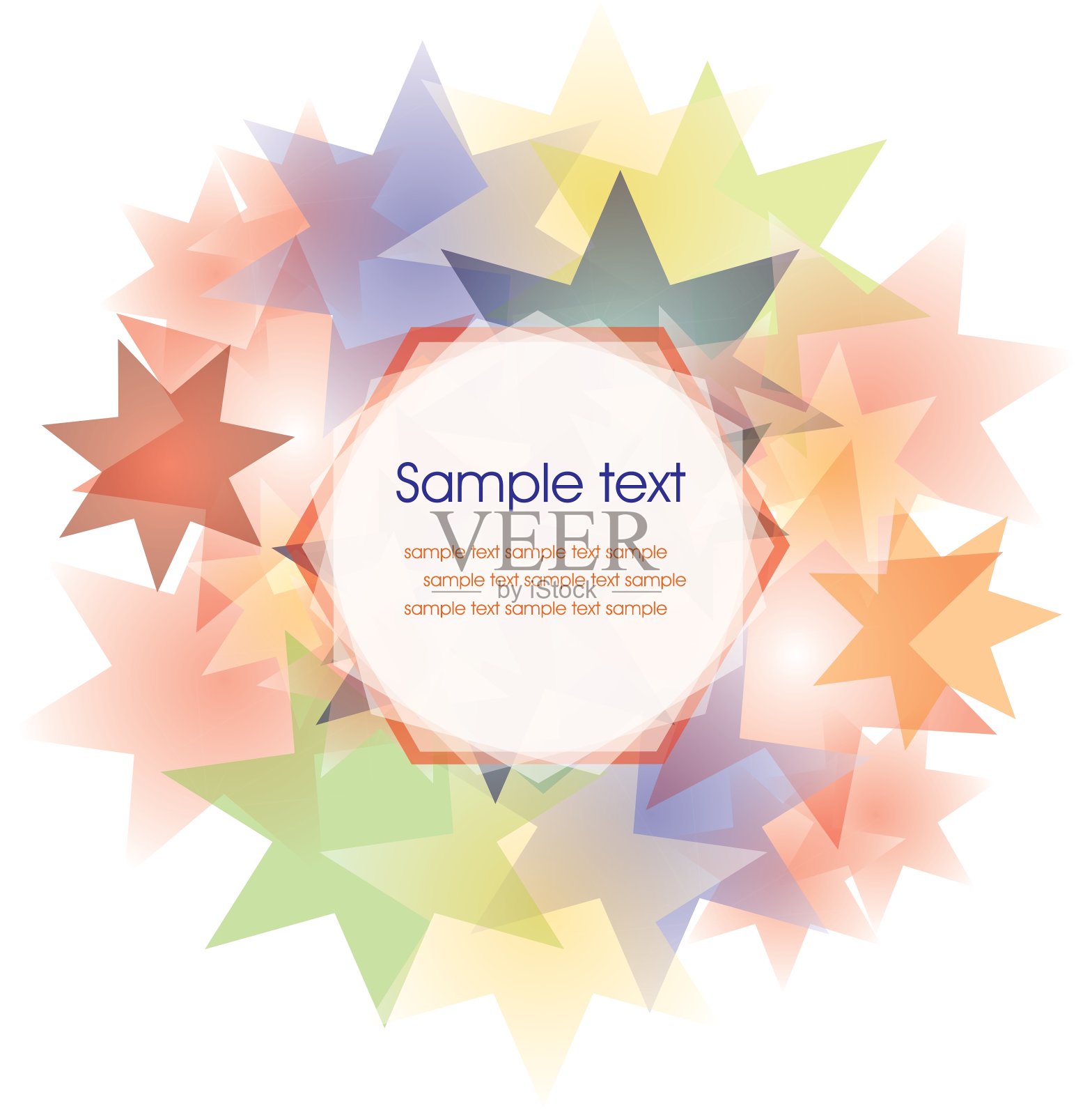 贺卡模板框架设计插画图片素材