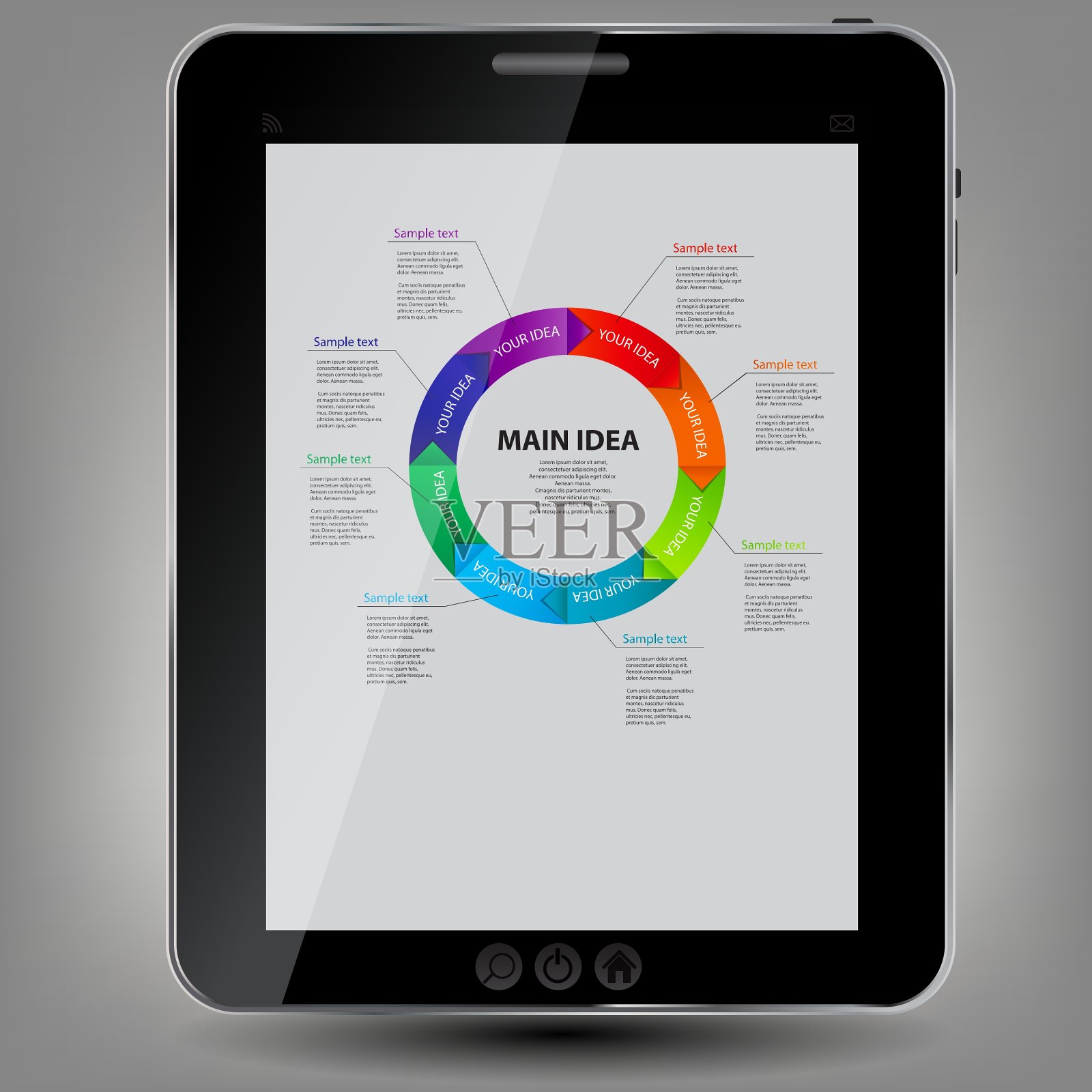 平板电脑图标插画图片素材