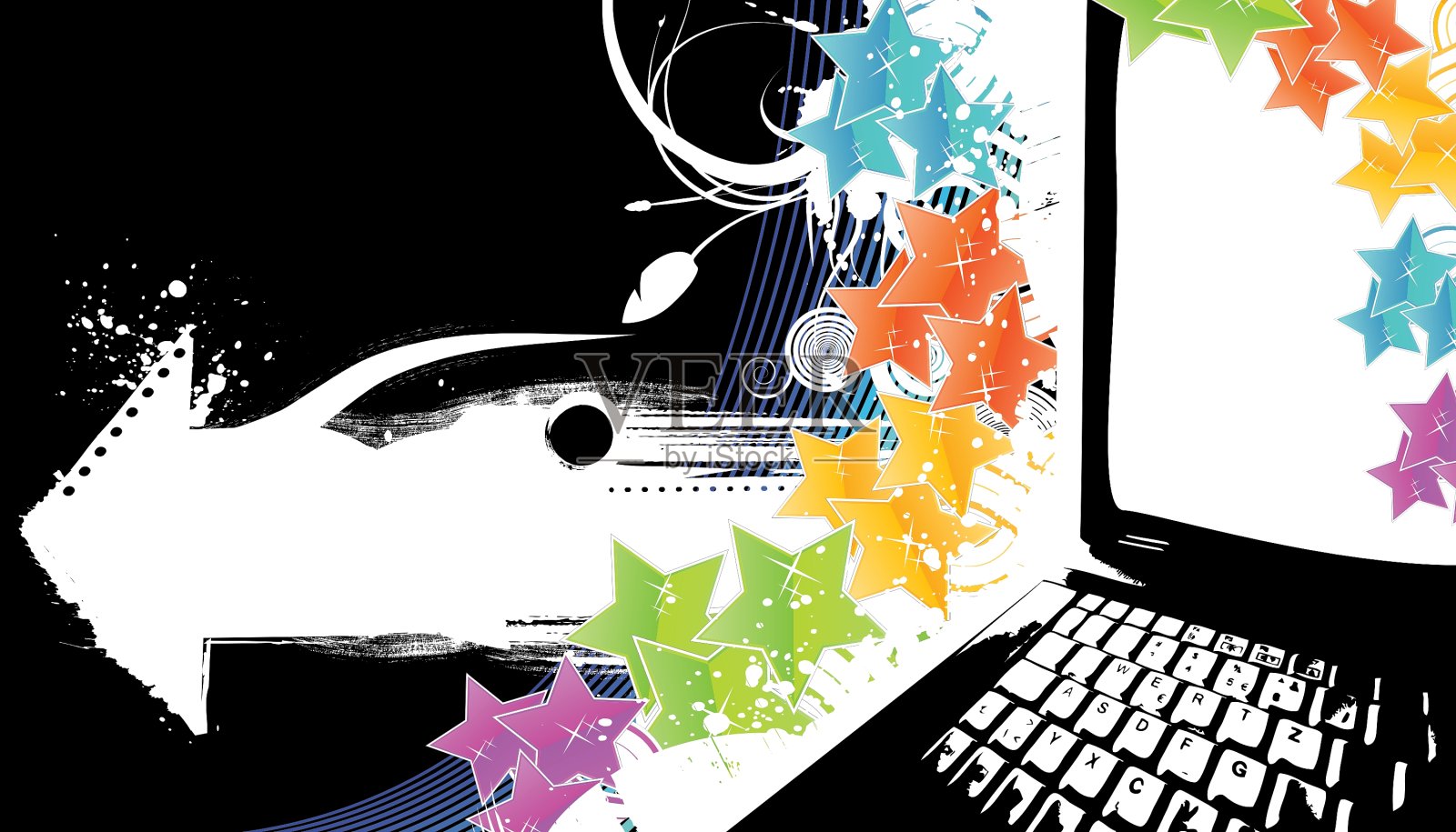 监测框架插画图片素材