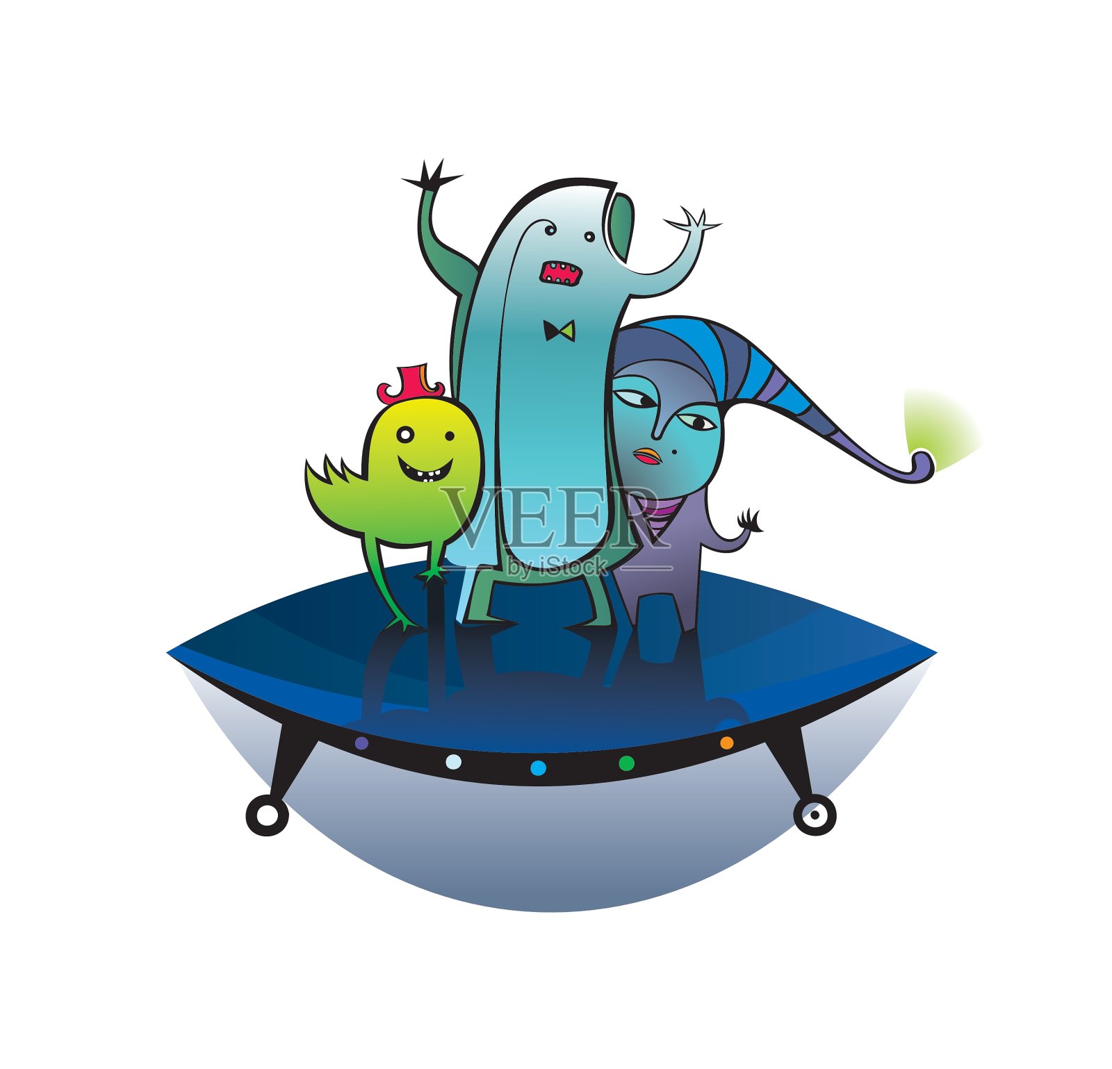 ufo外星人设计元素图片