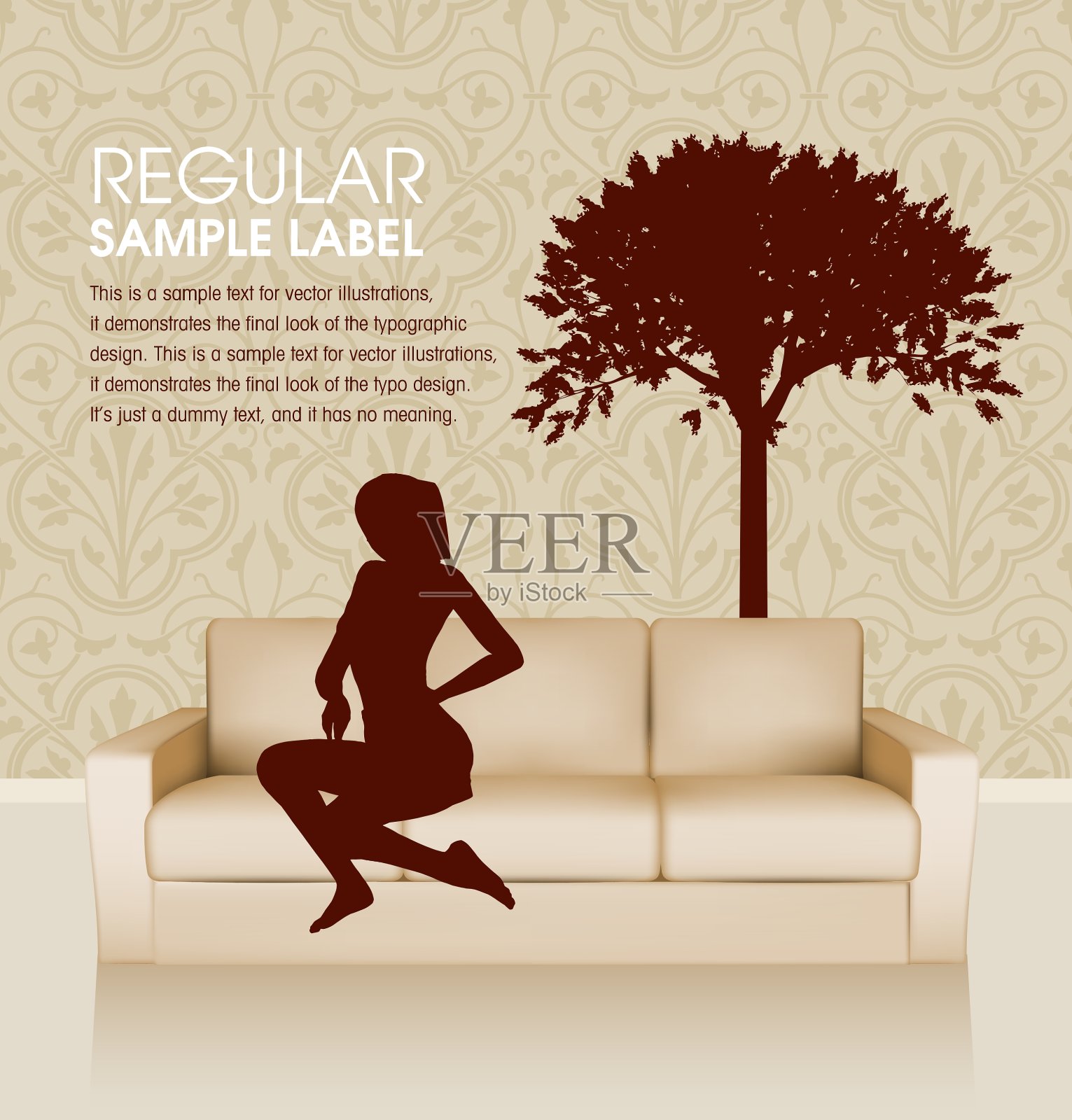 室内背景插画图片素材