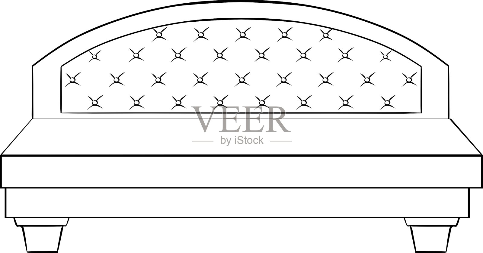 豪华床上设计元素图片