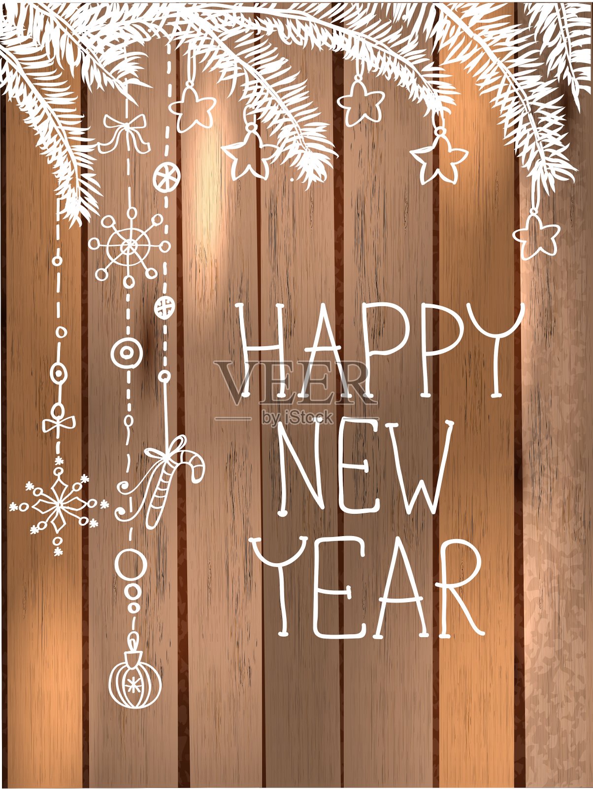 自然装饰为美丽的节日设计设计模板素材