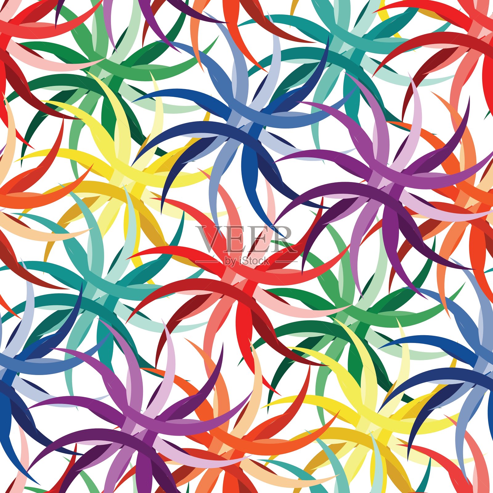 无缝的生动的模式插画图片素材