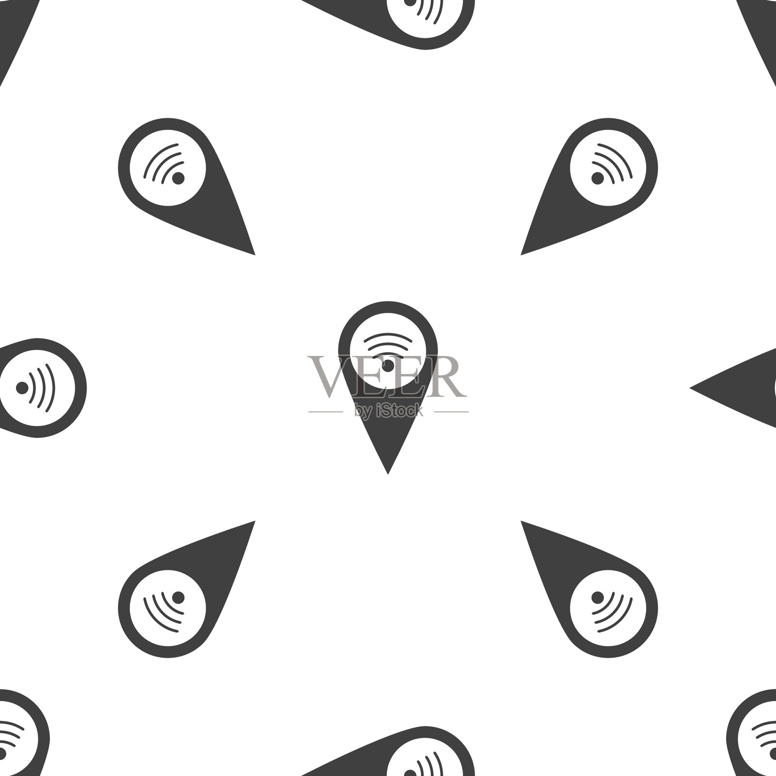 wi - fi指针模式插画图片素材