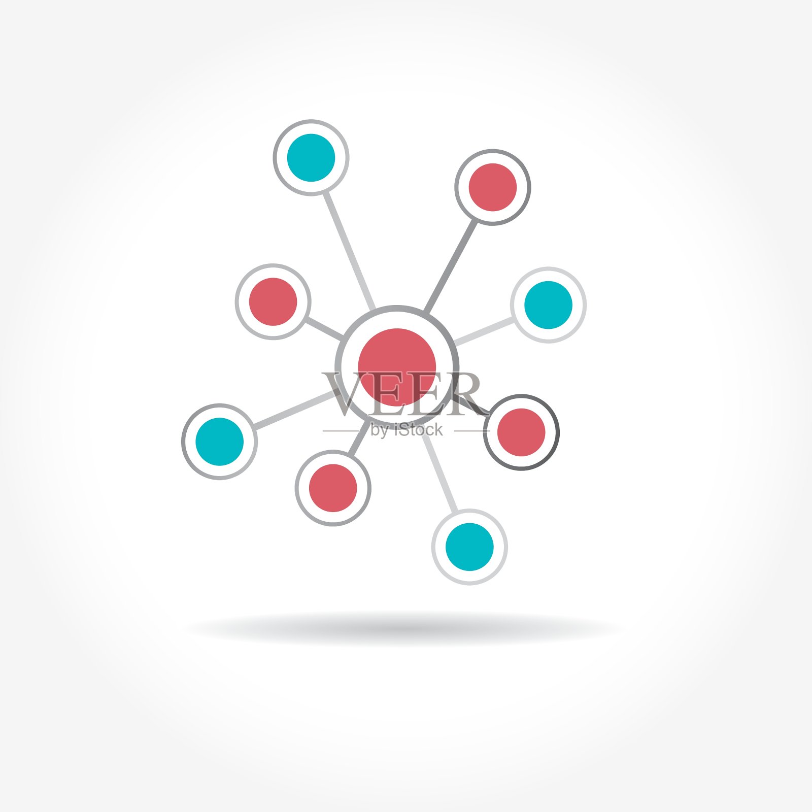 网络色彩技术传播图标插画图片素材