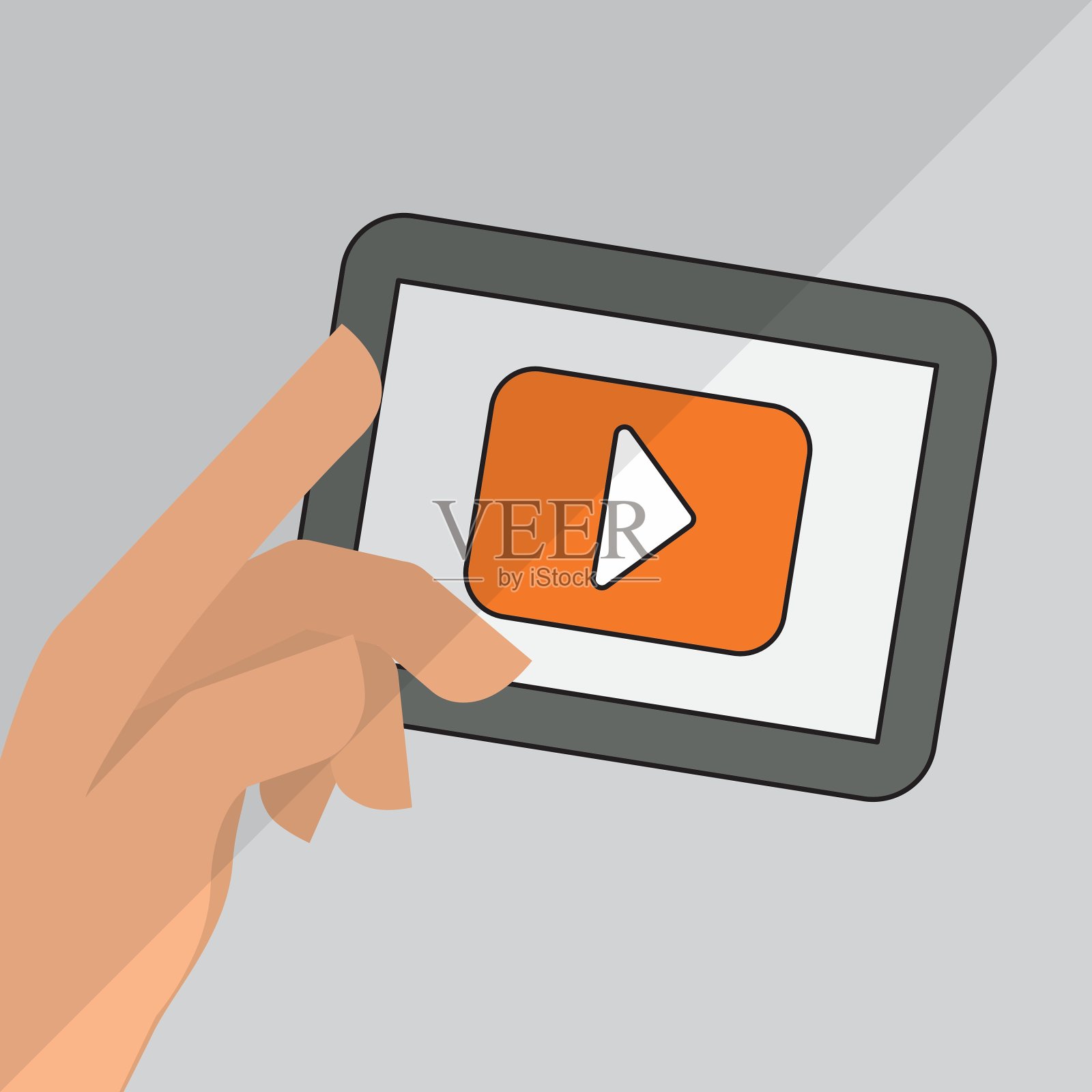 平板电脑图标设计插画图片素材