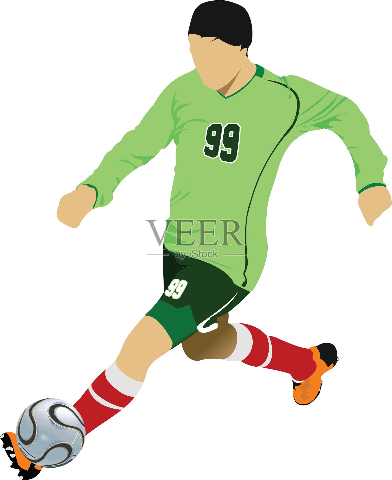 足球运动员设计元素图片