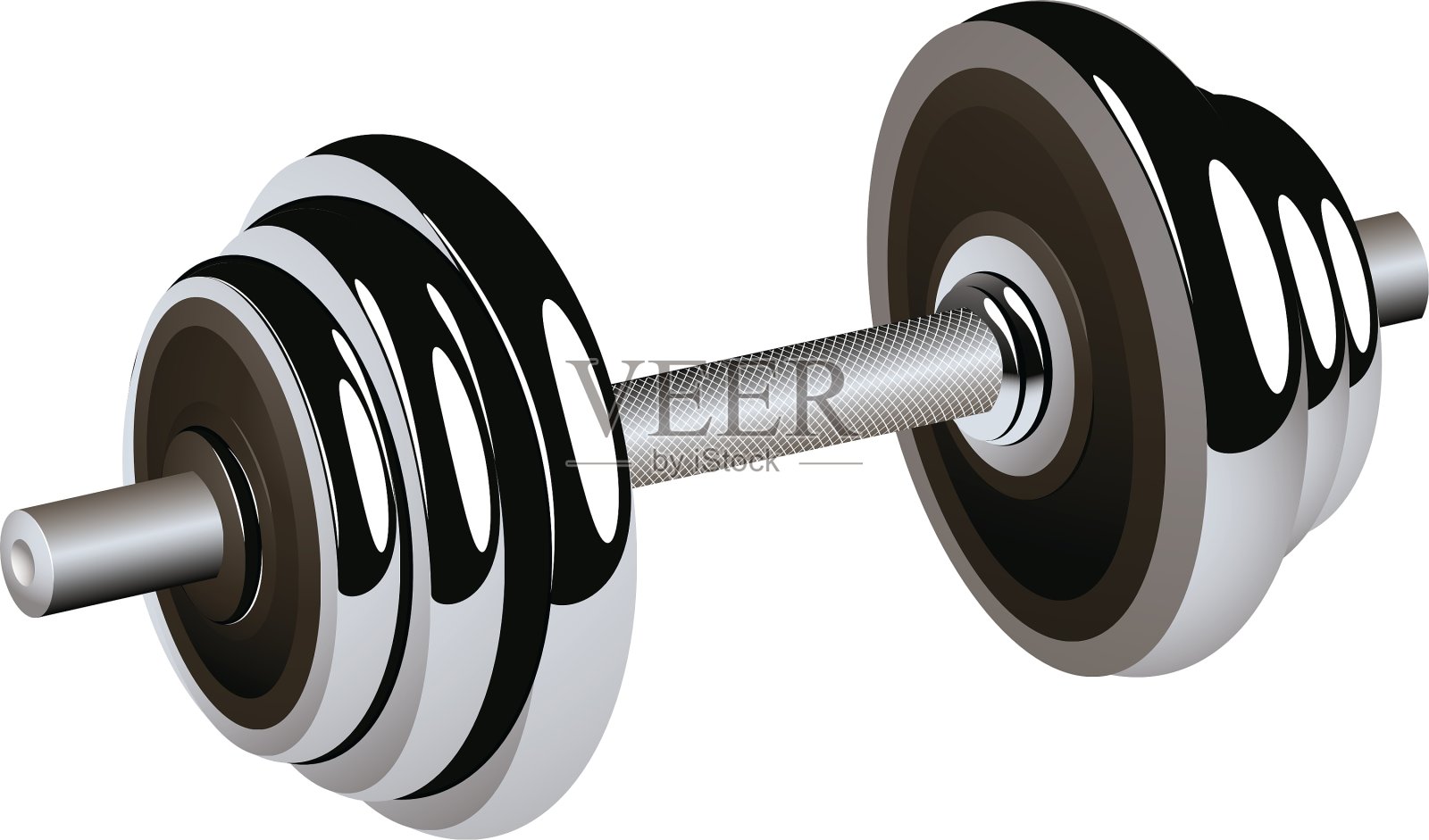 孤立的杠铃设计元素图片