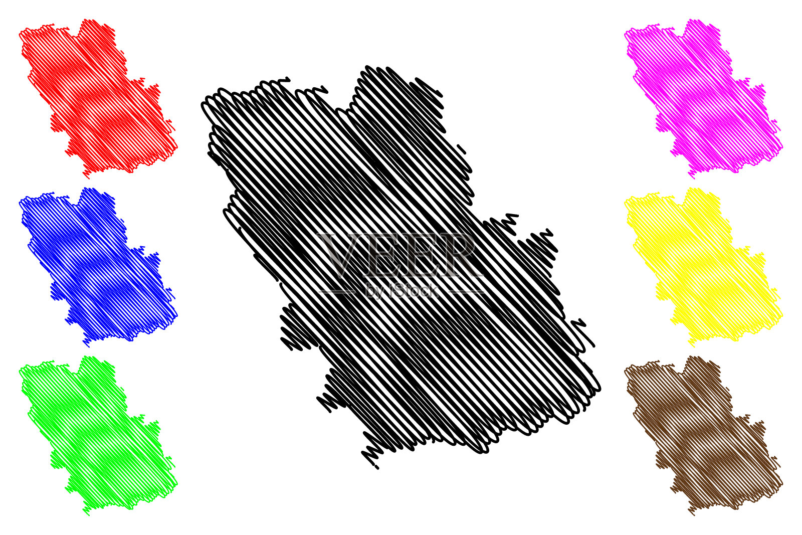 Prahova县地图插画图片素材